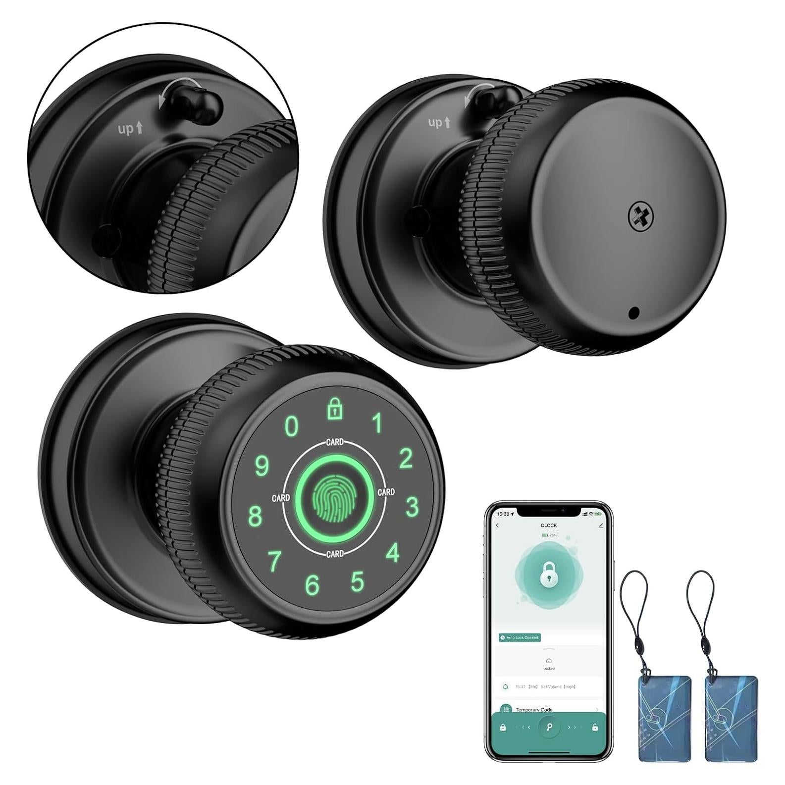 Cerradura Inteligente Gavdhe con Huella Dactilar y Teclado