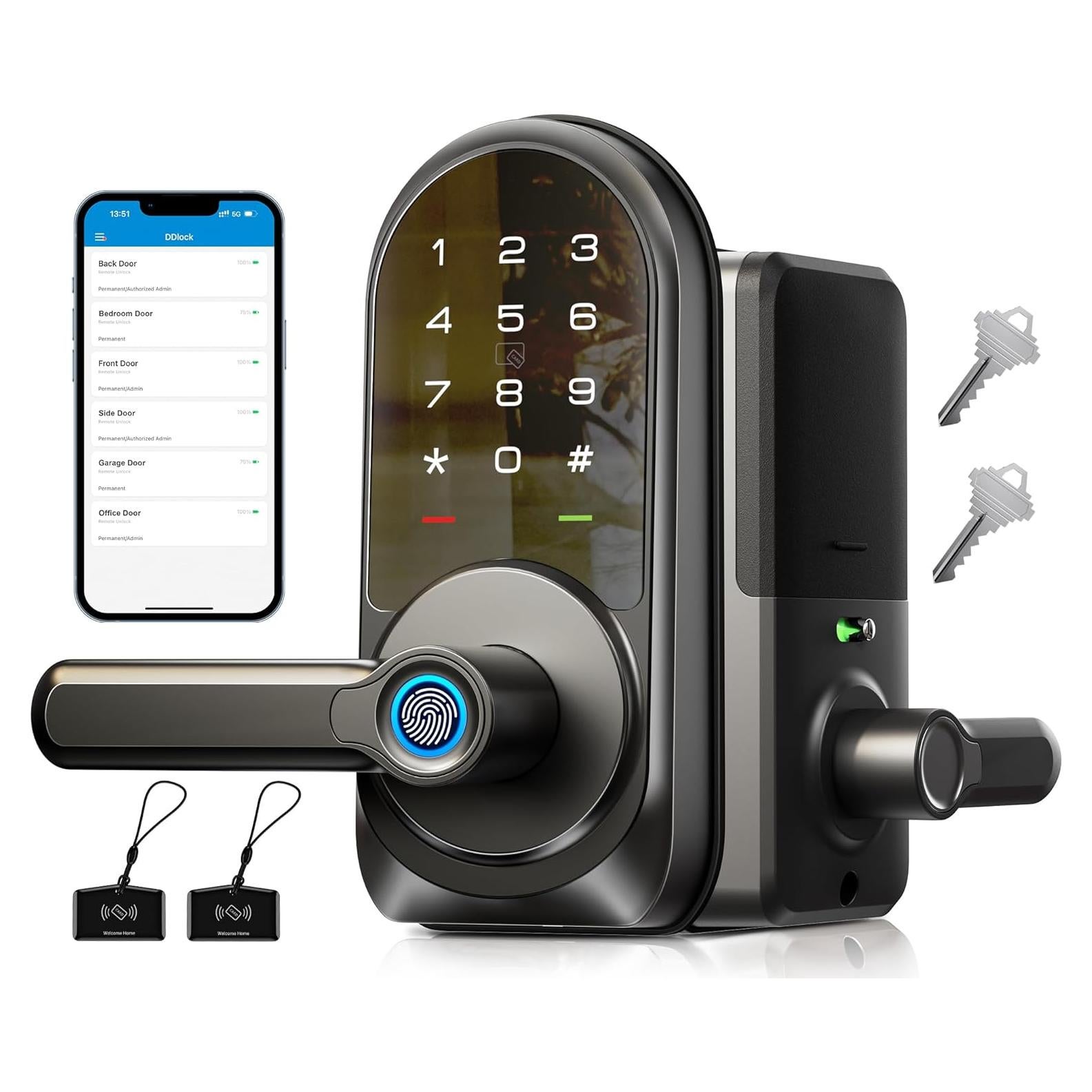 Cerradura Inteligente Veise RZ09 con Huella Dactilar y APP