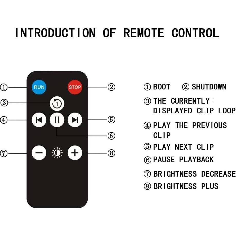 Ventilador Holográfico 3D WANTHER MS7 - 27.6" LED HD, APP, Bluetooth
