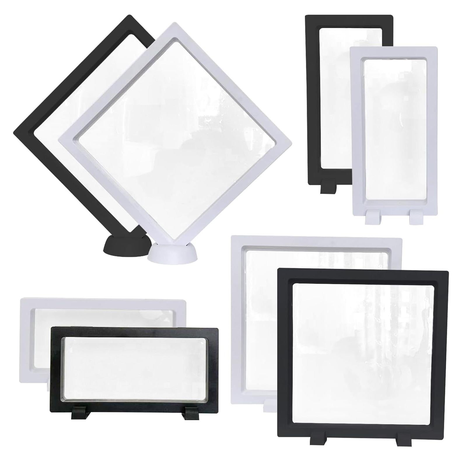 8 Paquetes Marco Flotante 3D INLAZTIM para Joyería 18x9cm