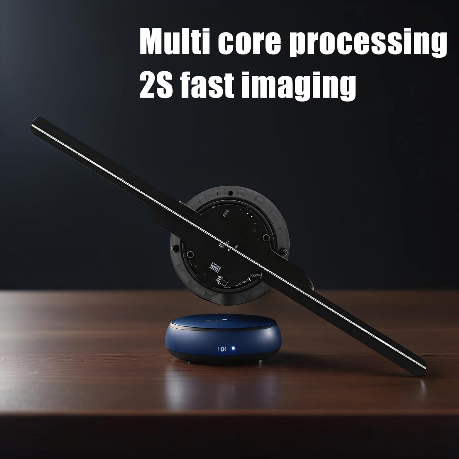 Ventilador Holográfico 3D Missyou 32 cm con Control Remoto