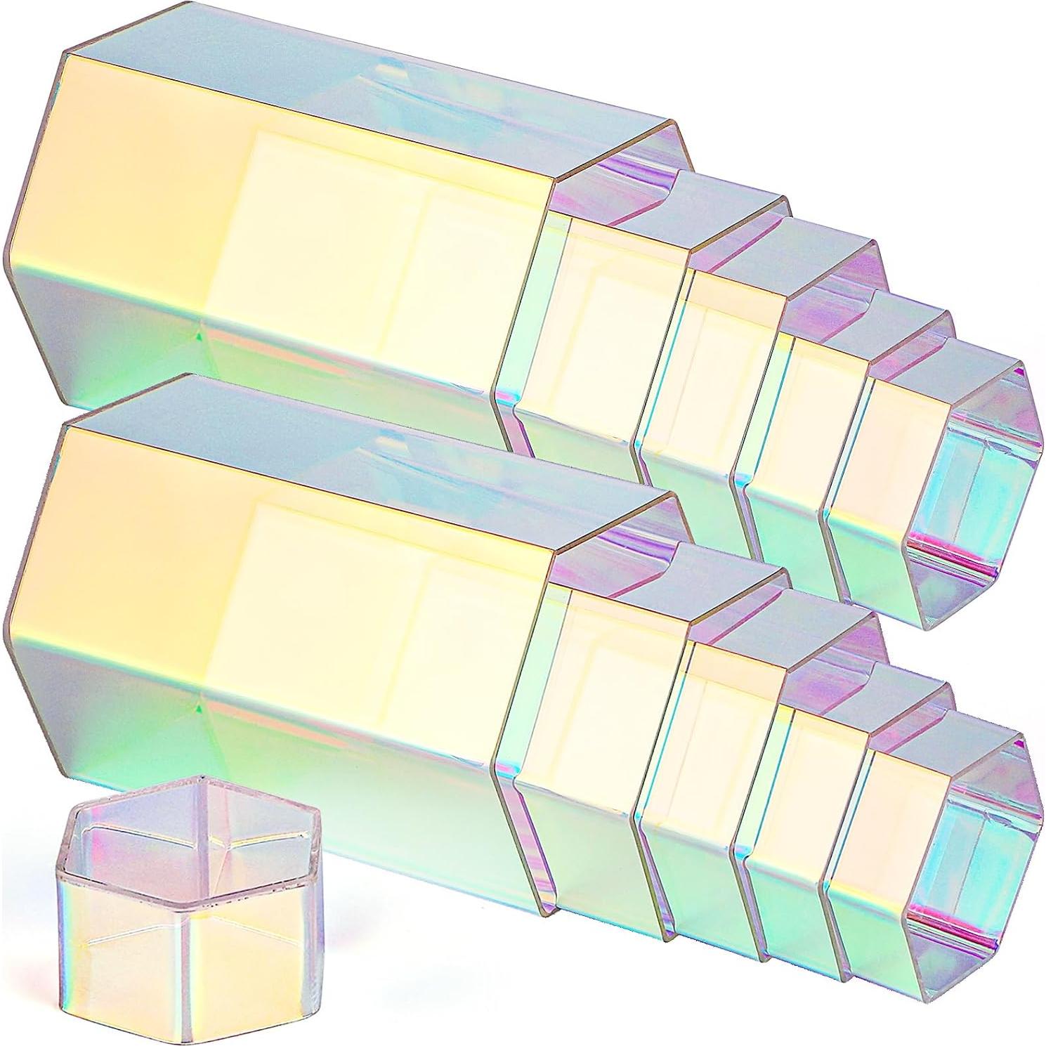 Soportes de Exhibición Acrílicos Jetec 12 Pcs Hexagonales