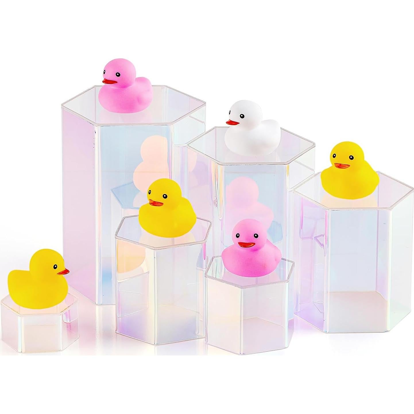 Soportes de Exhibición Acrílicos Jetec 12 Pcs Hexagonales