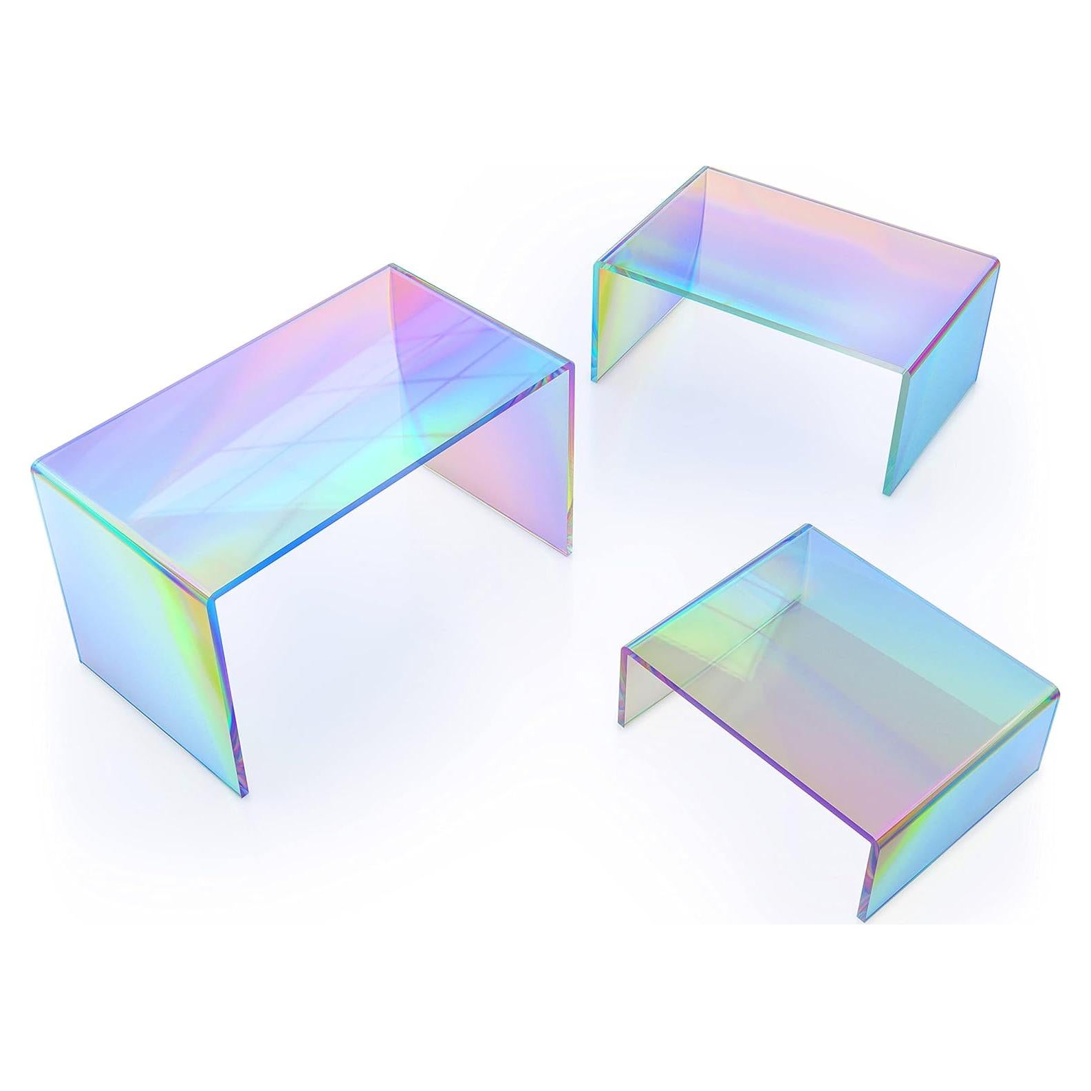 Soportes de Exhibición Acrílicos Iridiscentes X-FLOAT (Juego de 6)