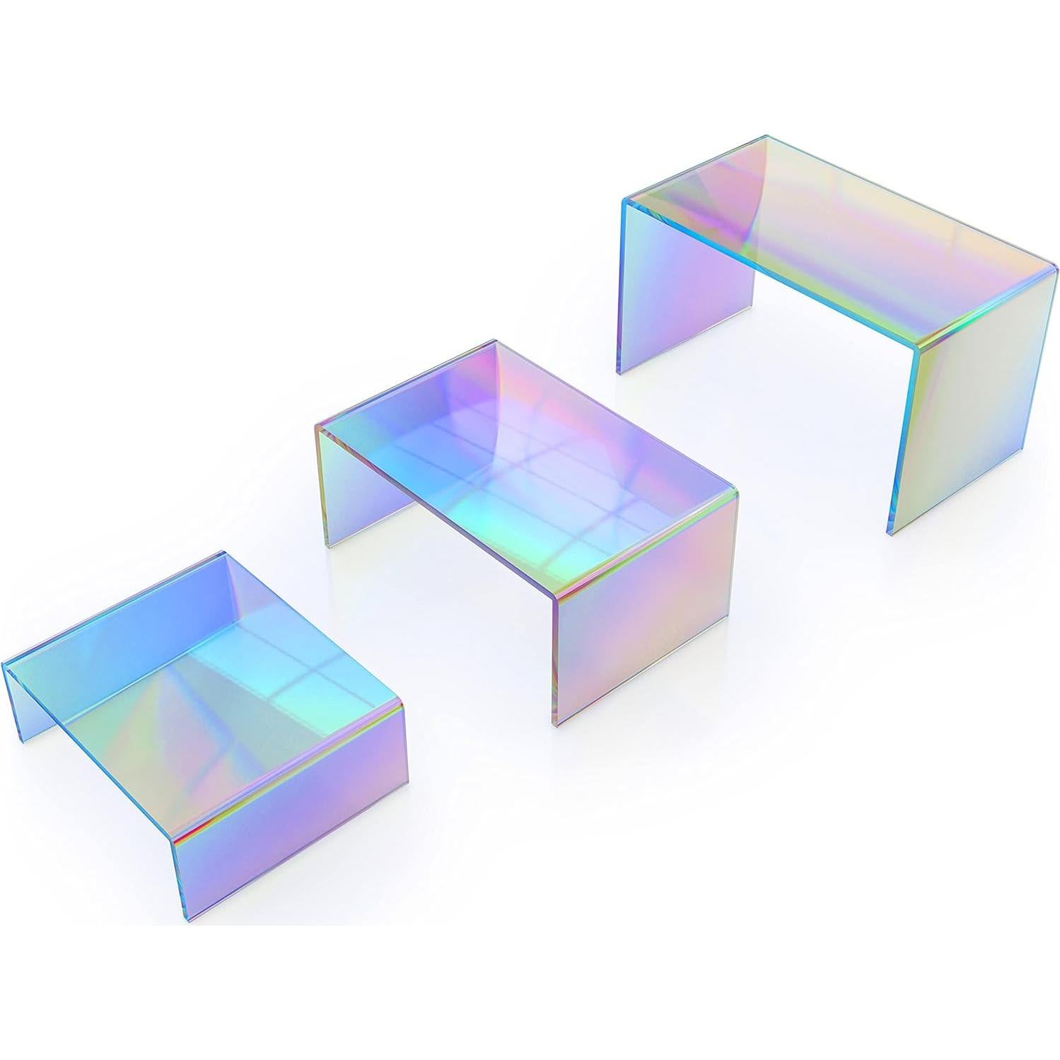 Soportes de Exhibición Acrílicos Iridiscentes X-FLOAT (Juego de 6)