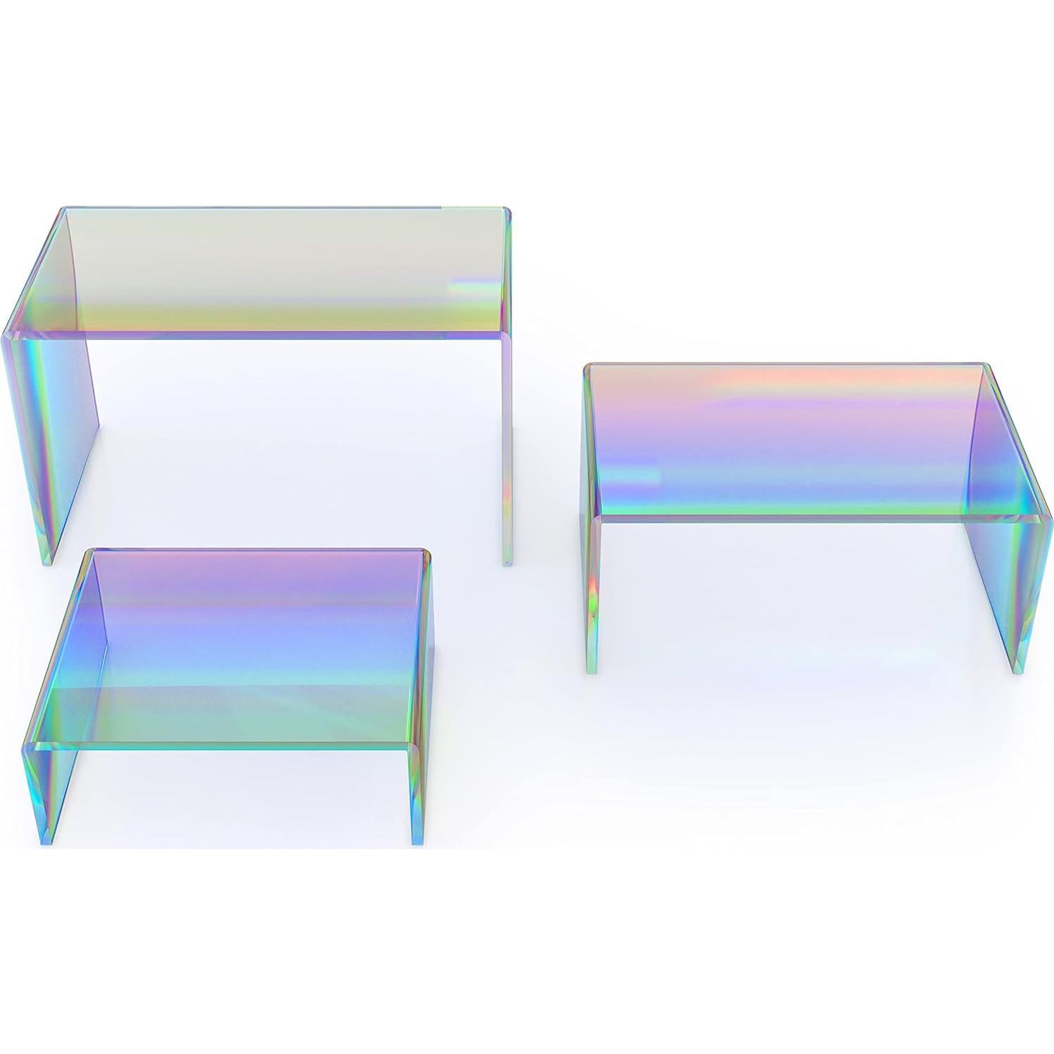 Soportes de Exhibición Acrílicos Iridiscentes X-FLOAT (Juego de 6)