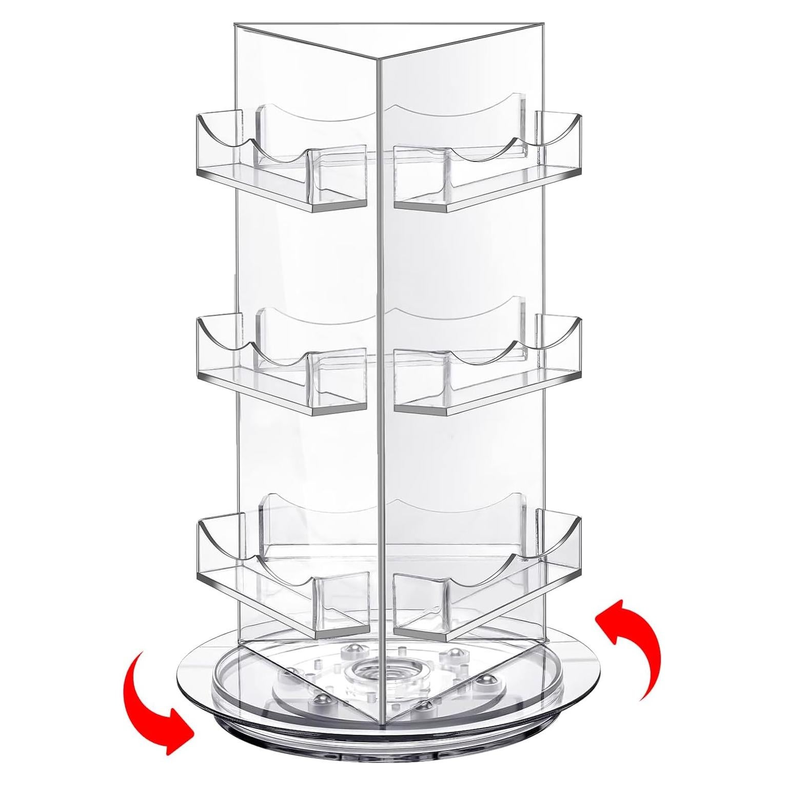 Soporte de Exhibición Giratorio Aottom 3 Niveles Acrílico