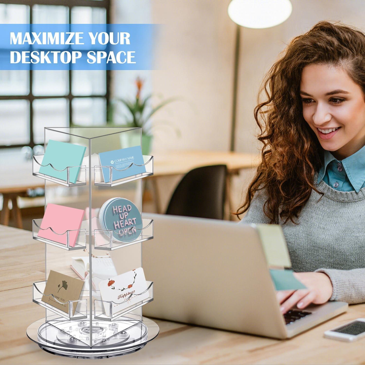 Soporte de Exhibición Giratorio Aottom 3 Niveles Acrílico