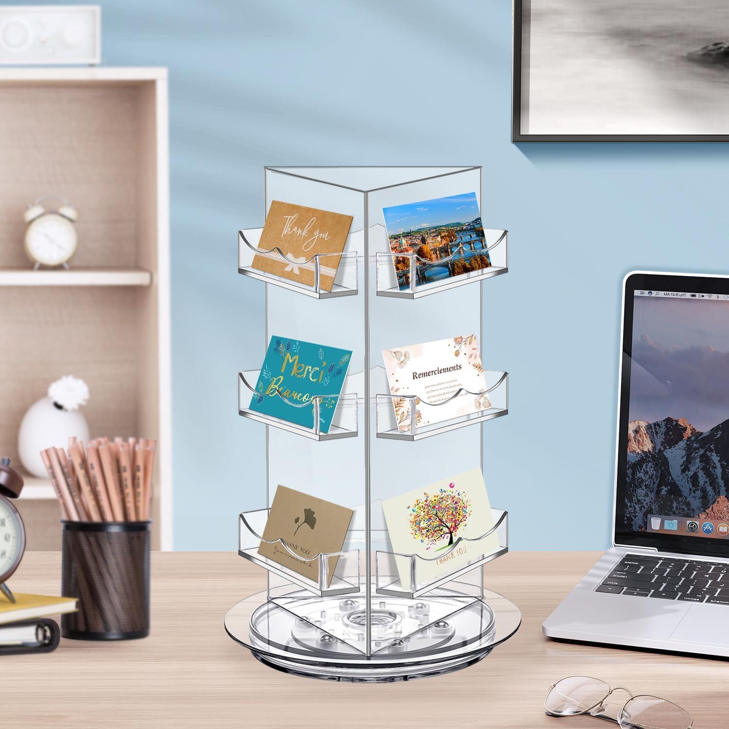 Soporte de Exhibición Giratorio Aottom 3 Niveles Acrílico