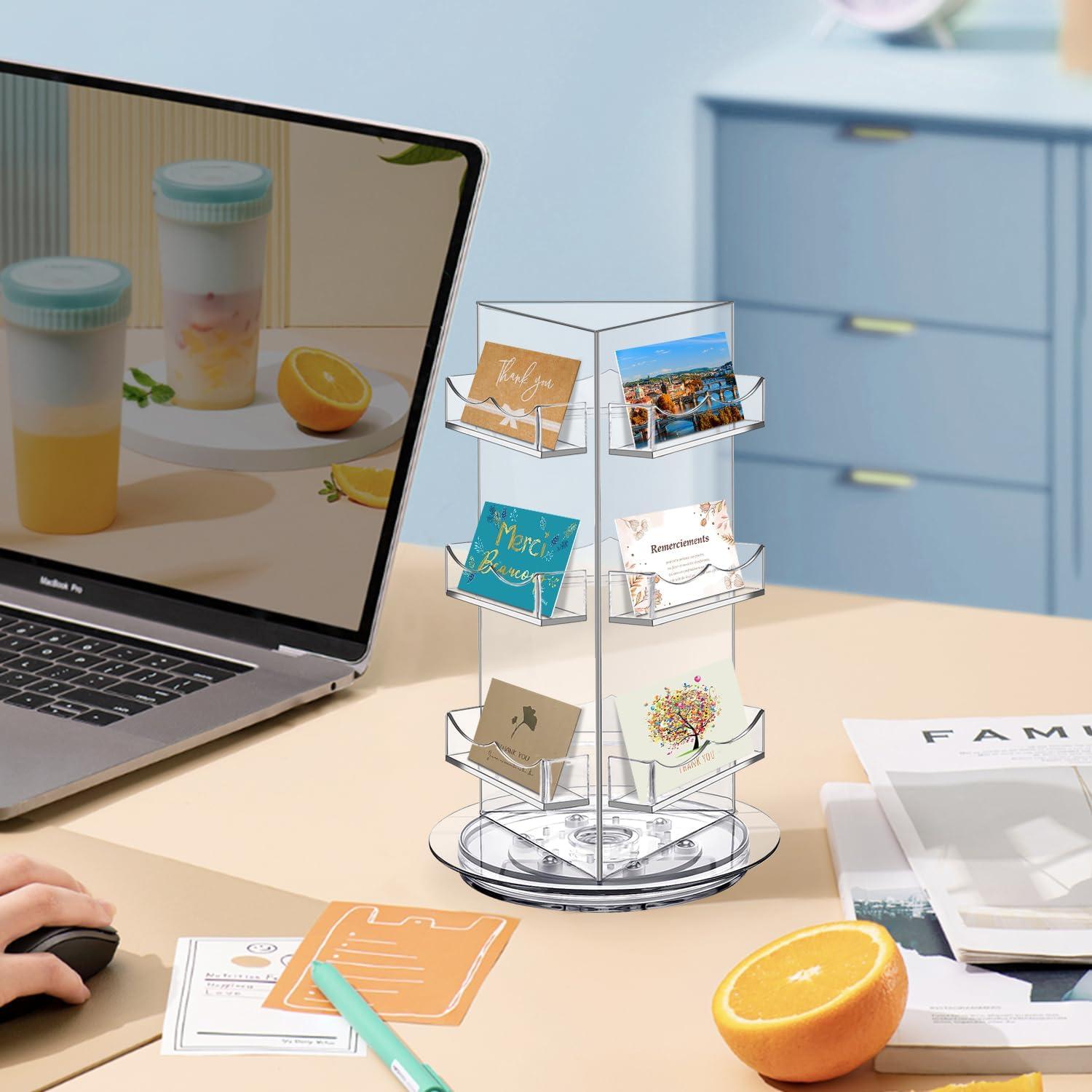 Soporte de Exhibición Giratorio Aottom 3 Niveles Acrílico