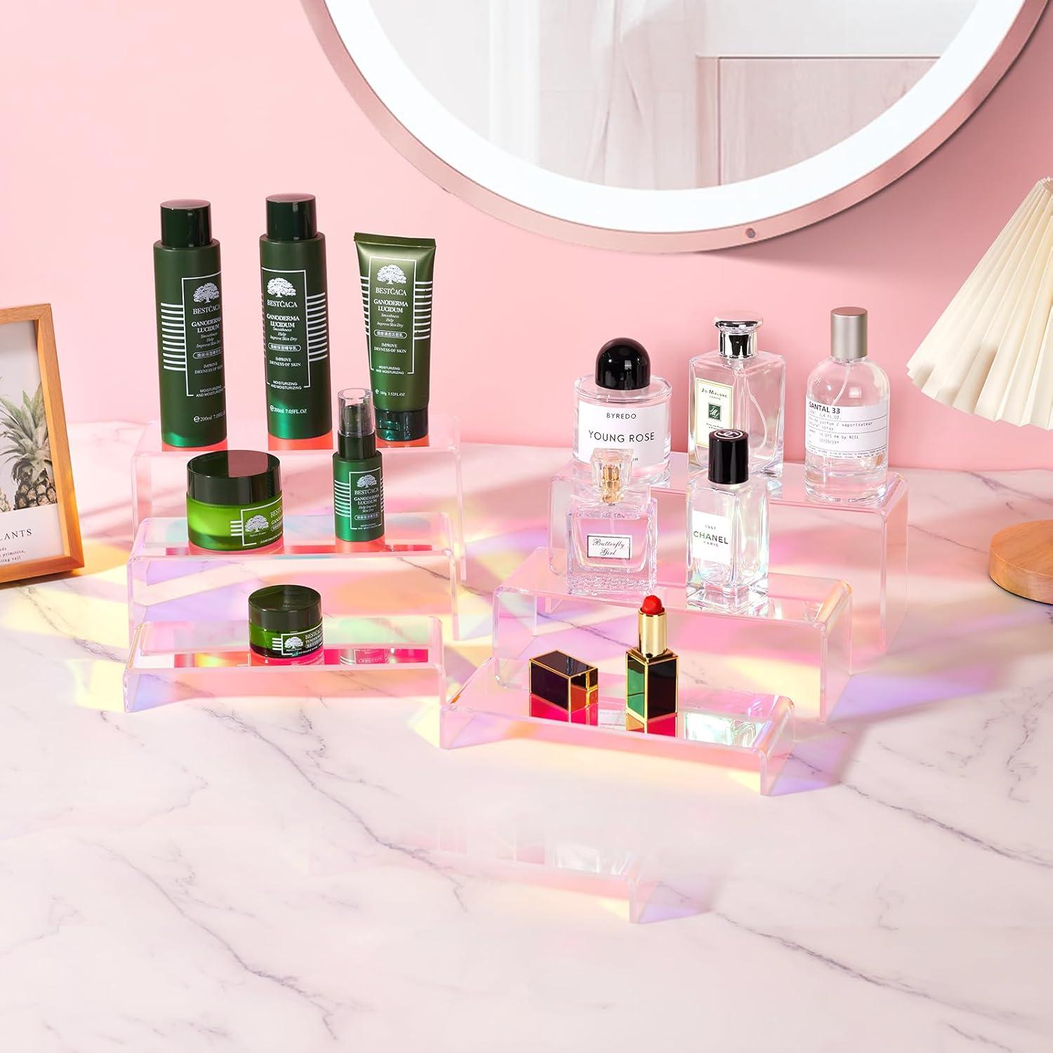 Soportes de exhibición acrílicos iridiscentes 6 piezas 22,86 cm