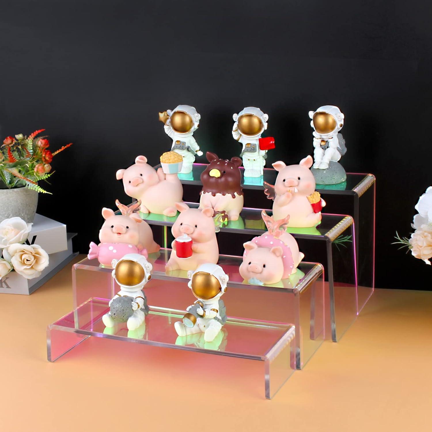 Soporte de Exhibición Acrílico Elegantlife Set de 4 Iridescente