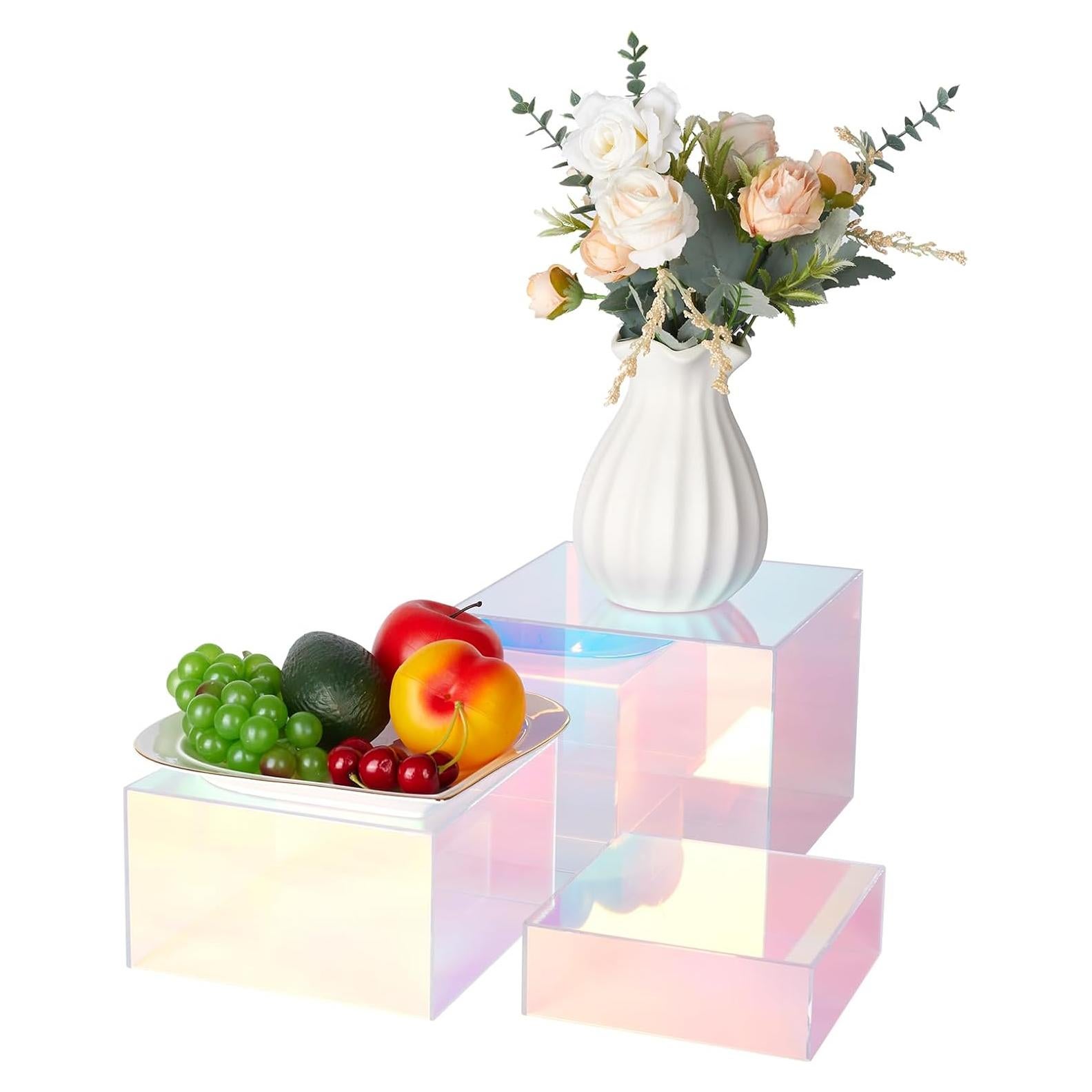 Soportes de Exhibición Iridiscentes 3 Piezas Jolboldy