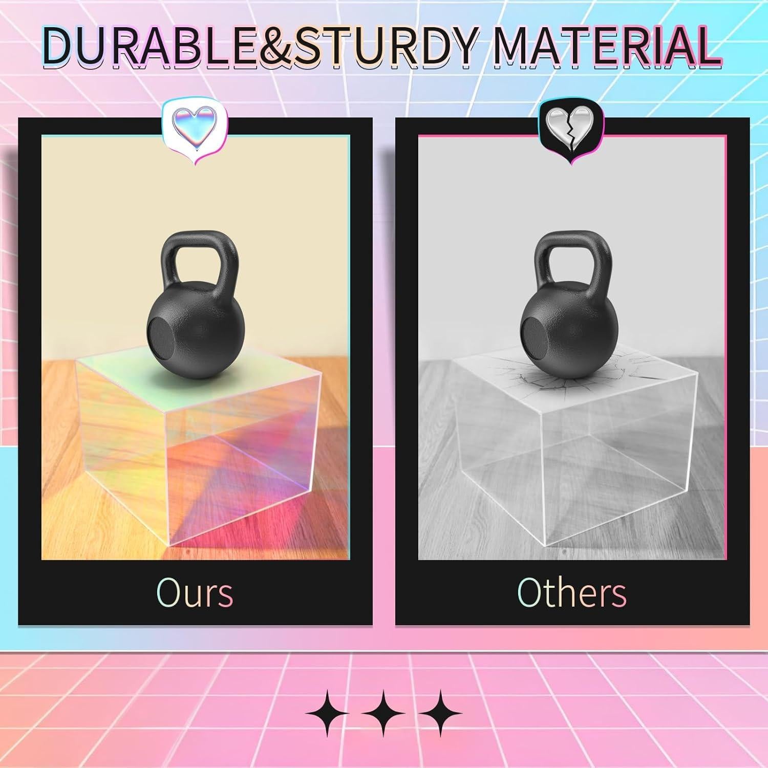 Soportes de Exhibición Iridiscentes 3 Piezas Jolboldy