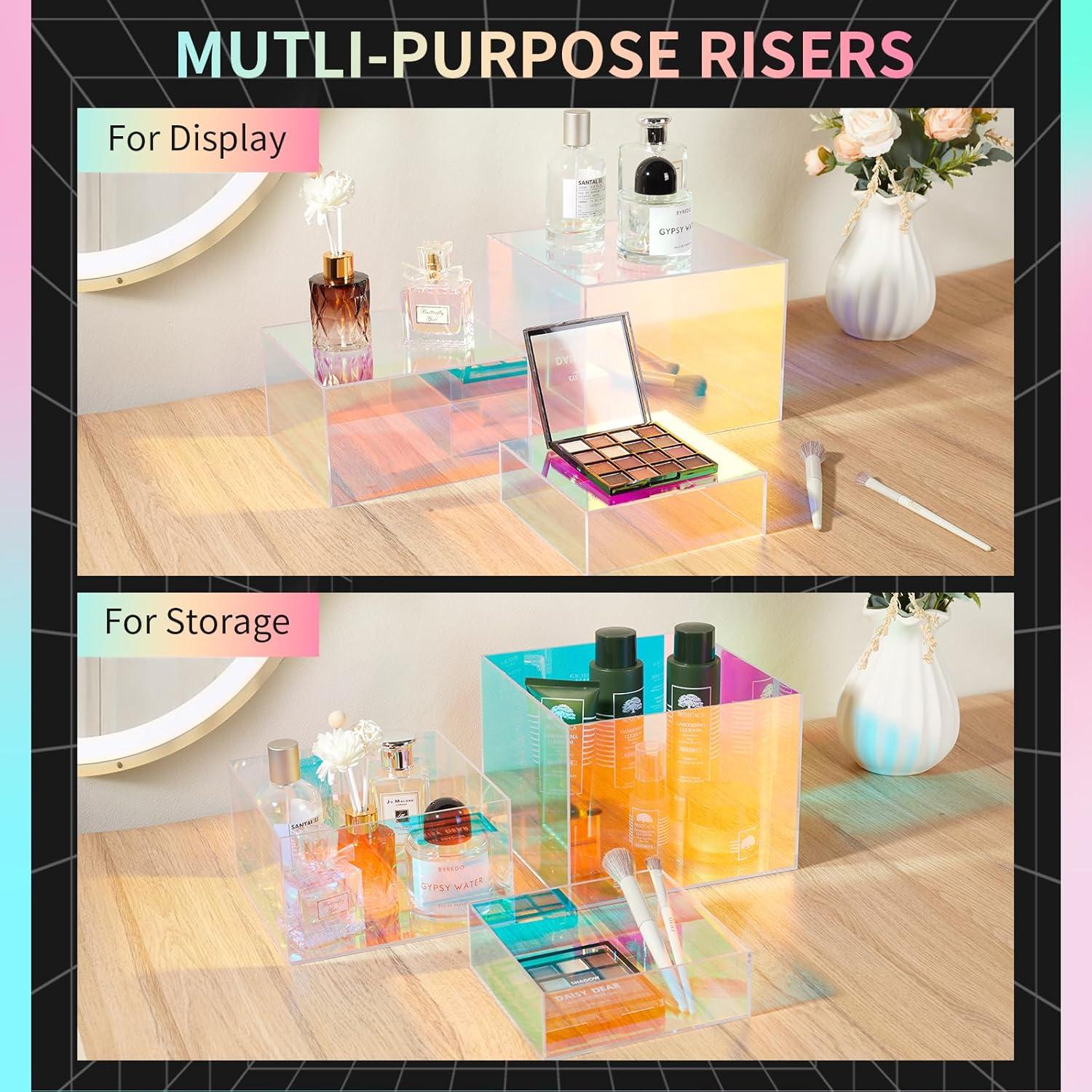 Soportes de Exhibición Iridiscentes 3 Piezas Jolboldy