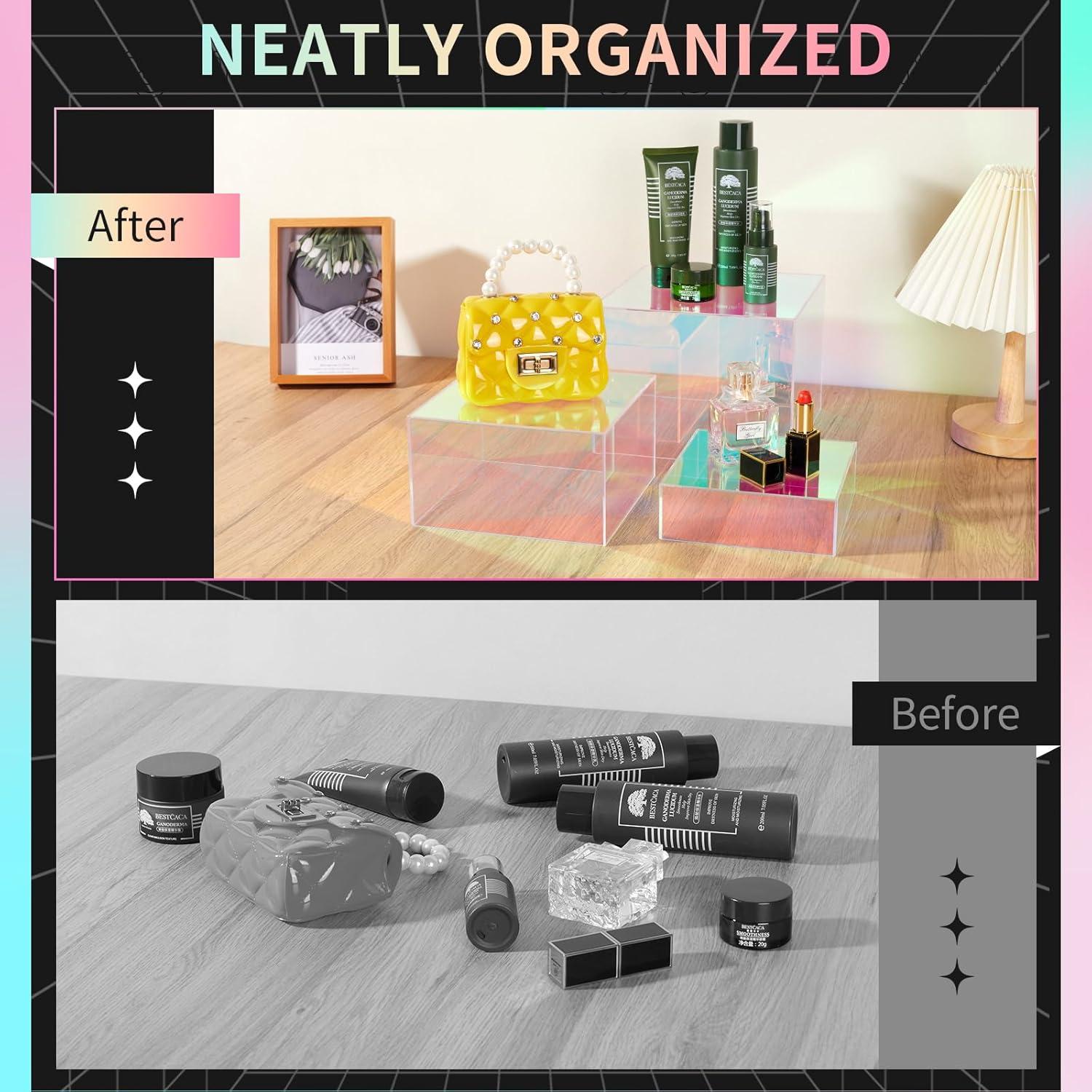 Soportes de Exhibición Iridiscentes 3 Piezas Jolboldy