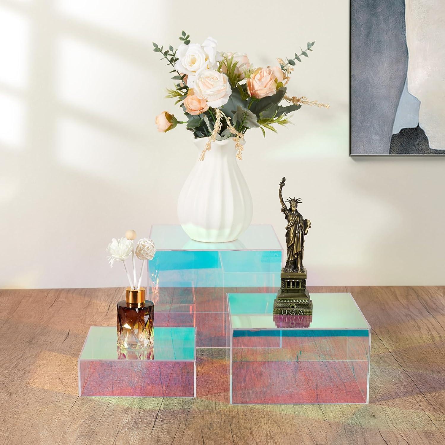 Soportes de Exhibición Iridiscentes 3 Piezas Jolboldy