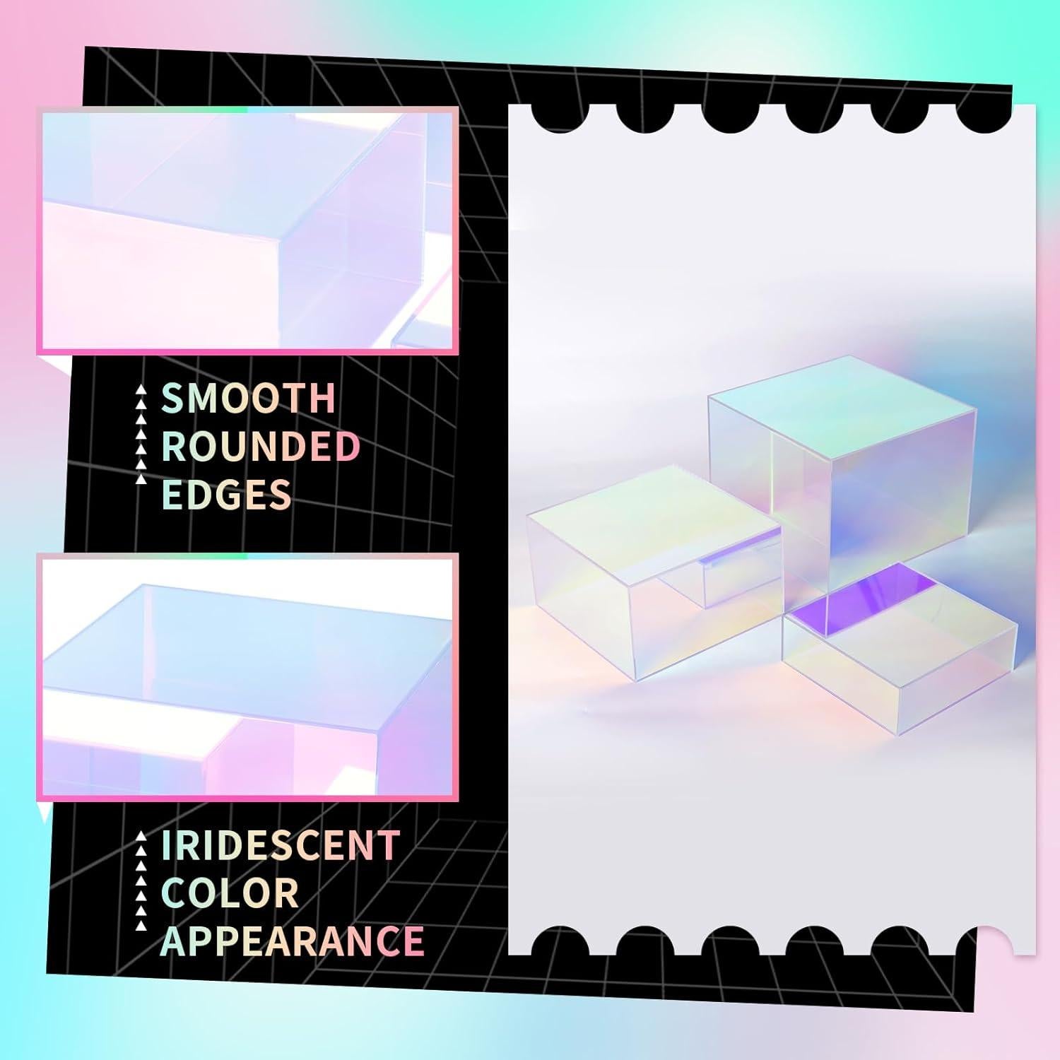 Soportes de Exhibición Iridiscentes 3 Piezas Jolboldy