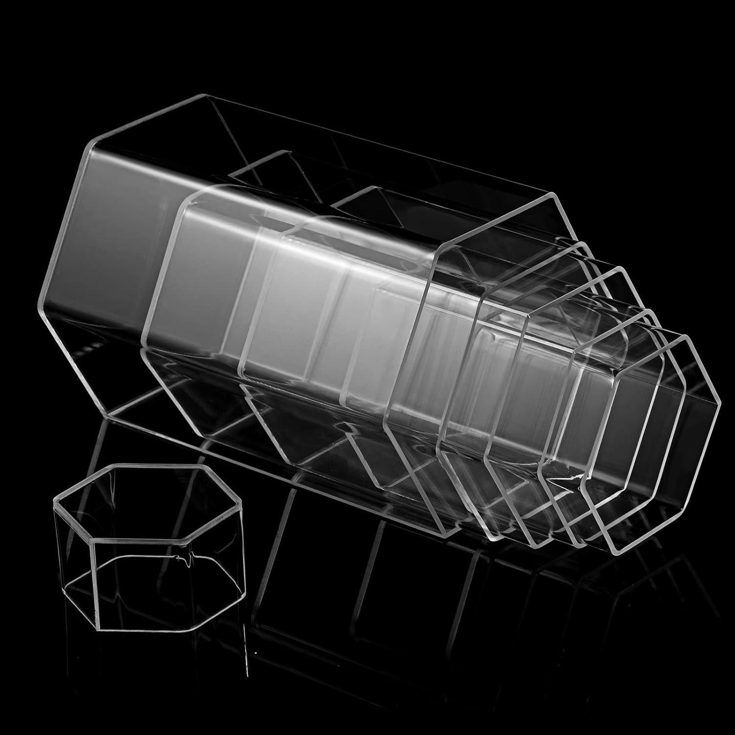 Soportes de Exhibición de Joyería Hexagonales Jetec 6 Pzas