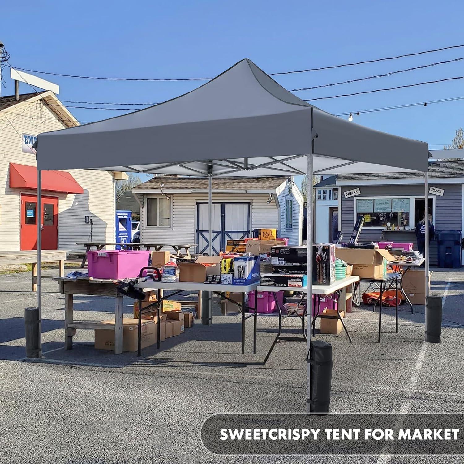 Carpa Plegable Sweetcrispy 3x3m Impermeable para Jardín