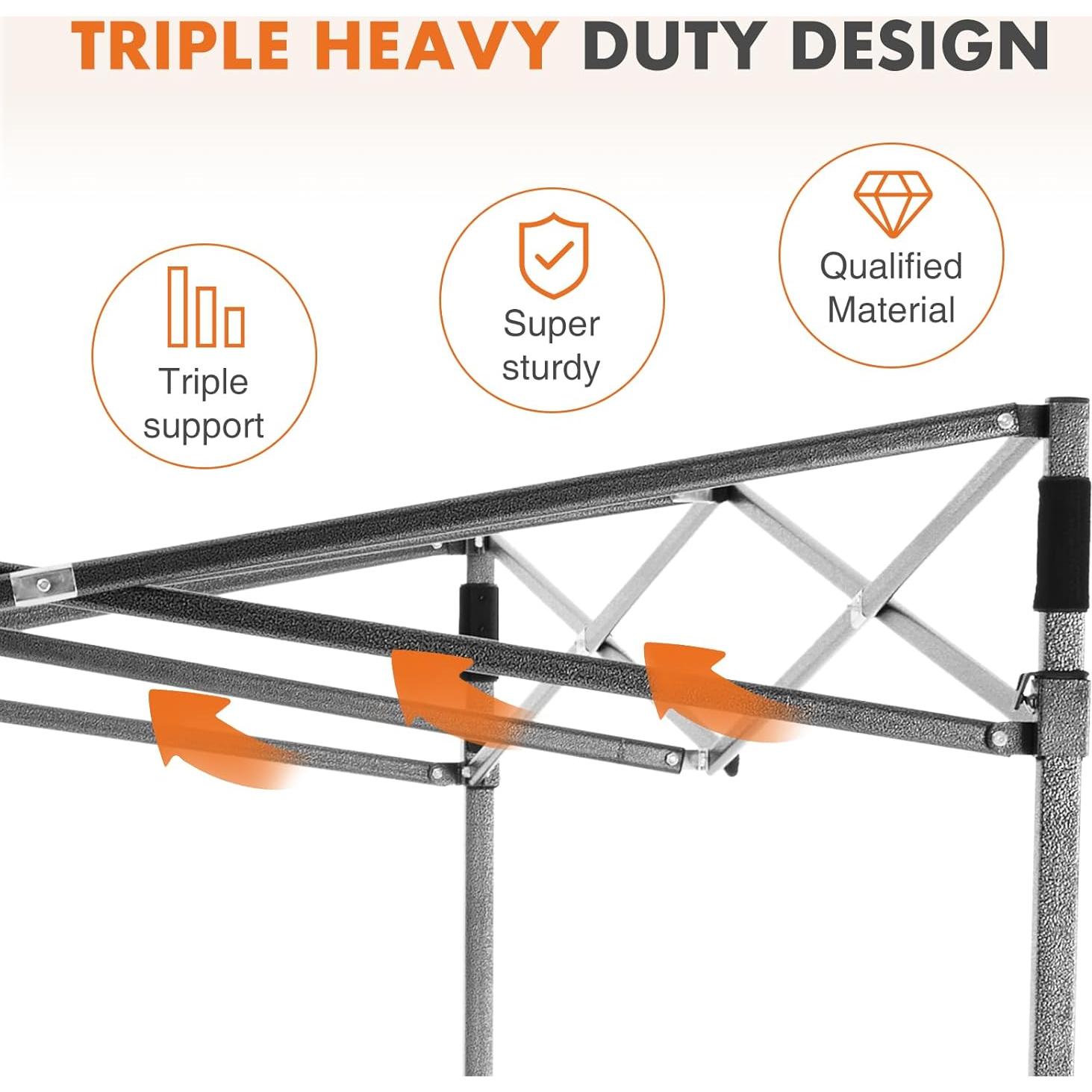 Carpa Plegable Sweetcrispy 3x3m Impermeable para Jardín