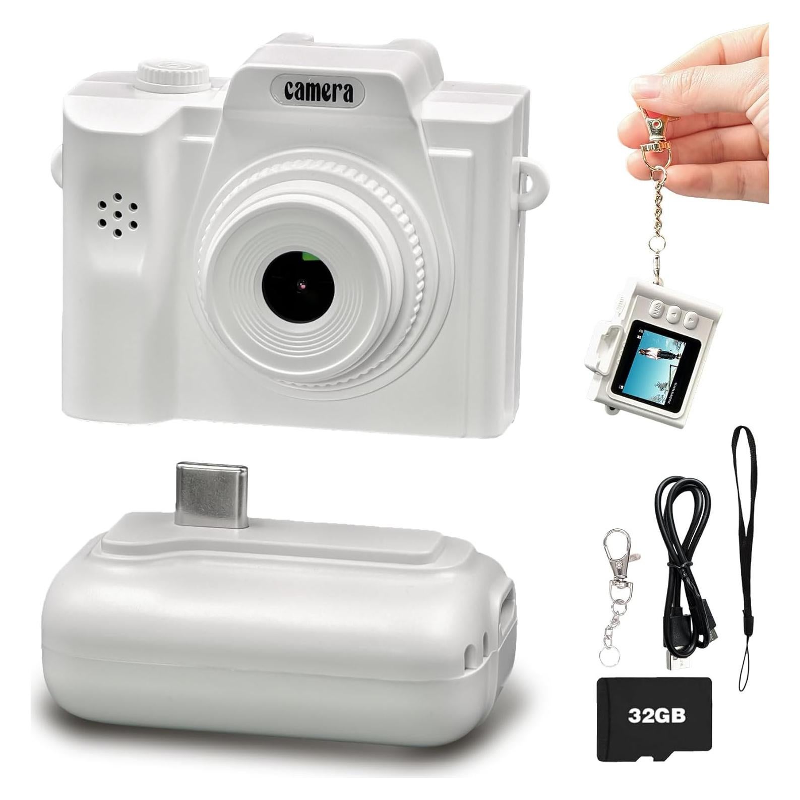 Mini Cámara Digital Retro Sniegauu B100 1080P con 32GB