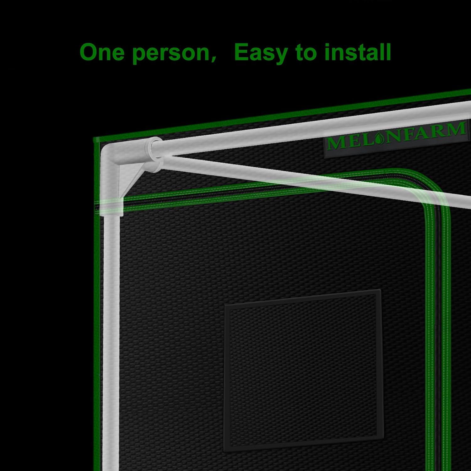Carpa de Cultivo MELONFARM 2x2m con Ventana y Bandeja