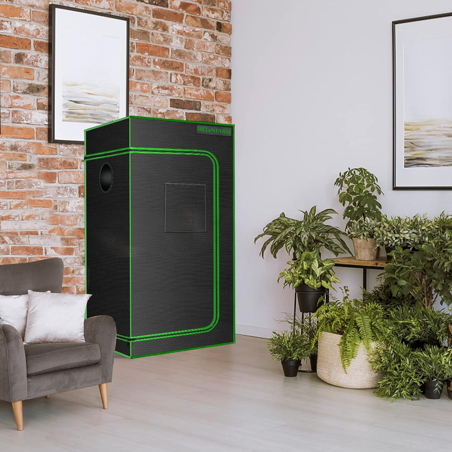 Carpa de Cultivo MELONFARM 2x2m con Ventana y Bandeja