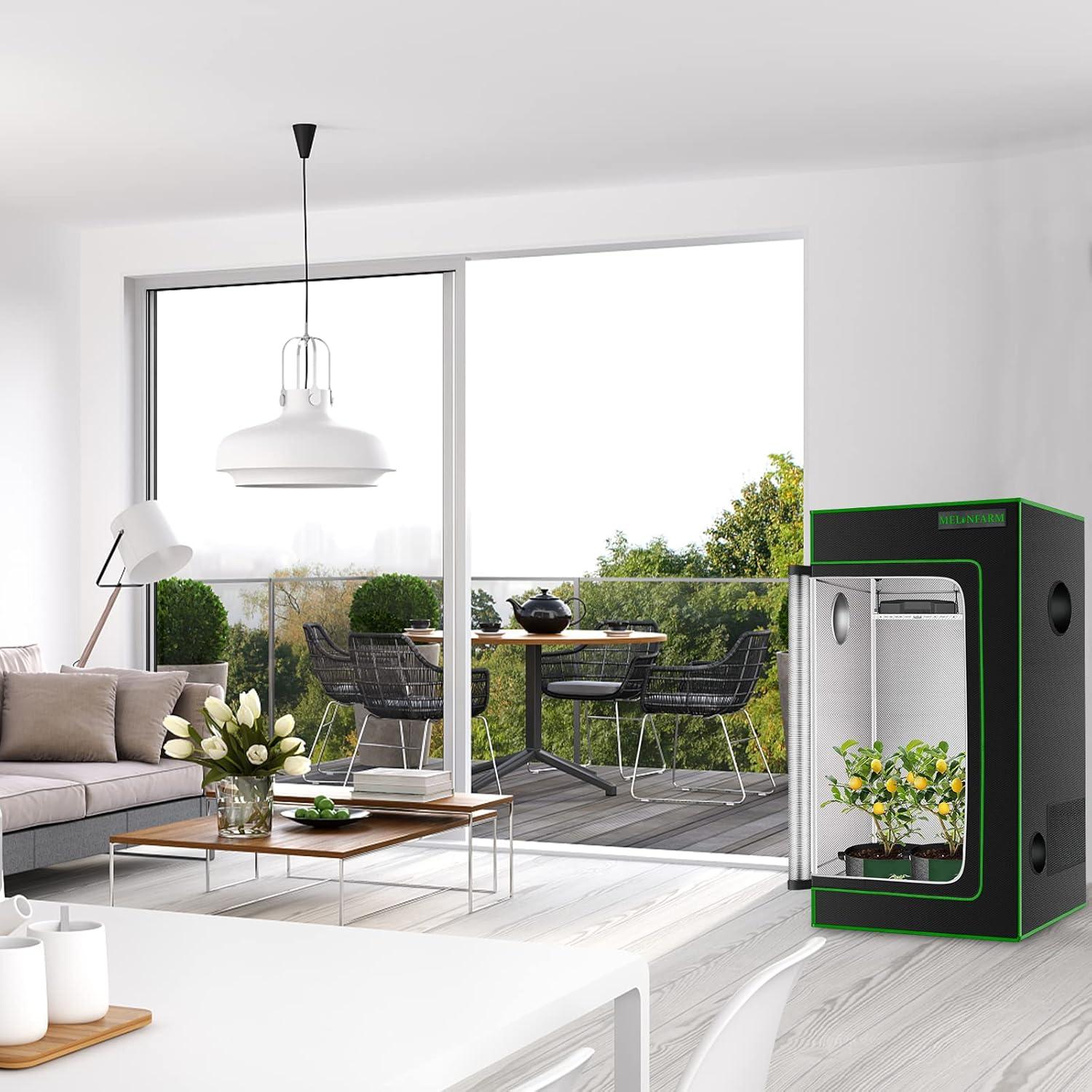 Carpa de Cultivo MELONFARM 2x2m con Ventana y Bandeja