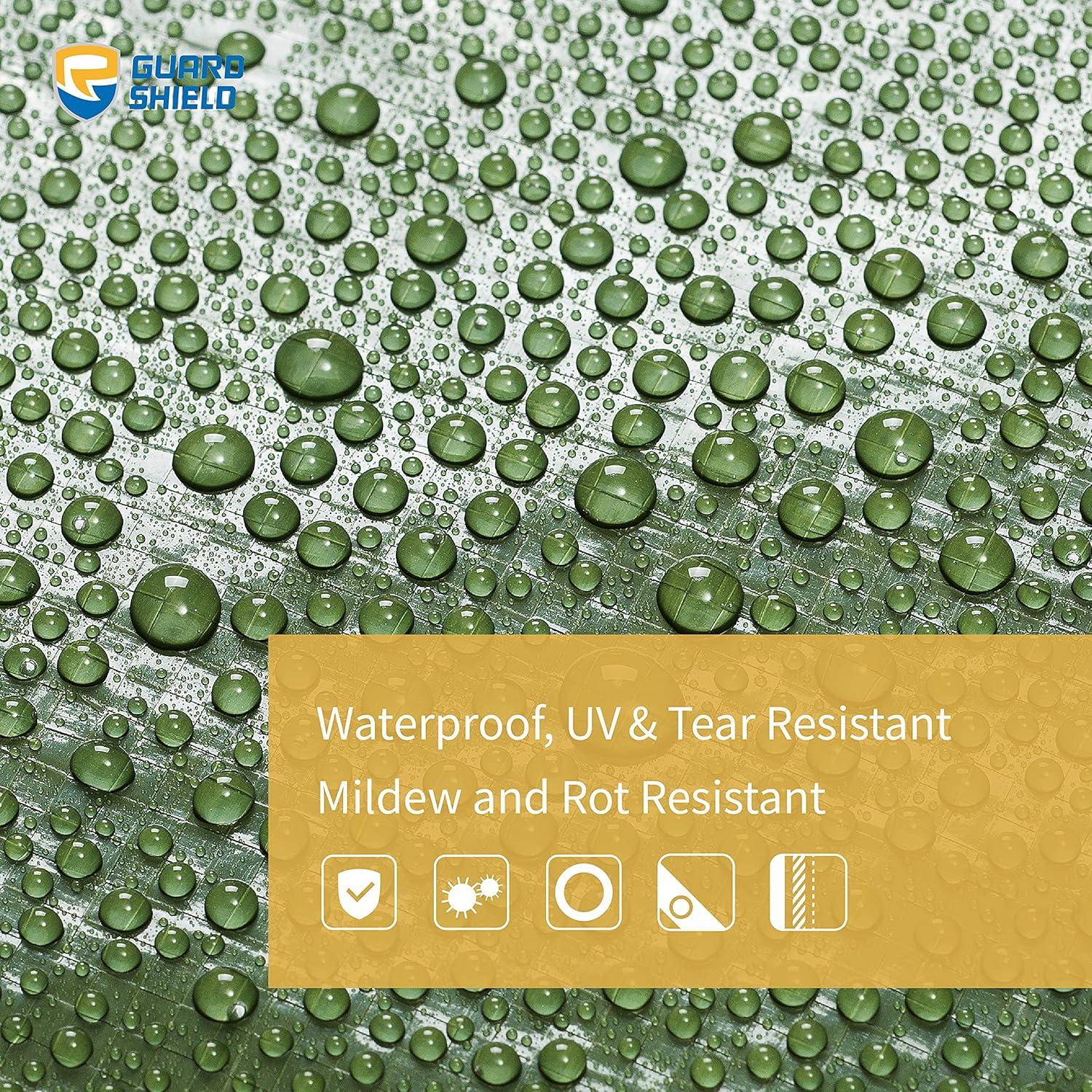 Lona Verde GUARD SHIELD 3,05x6,10m Impermeable 7mil