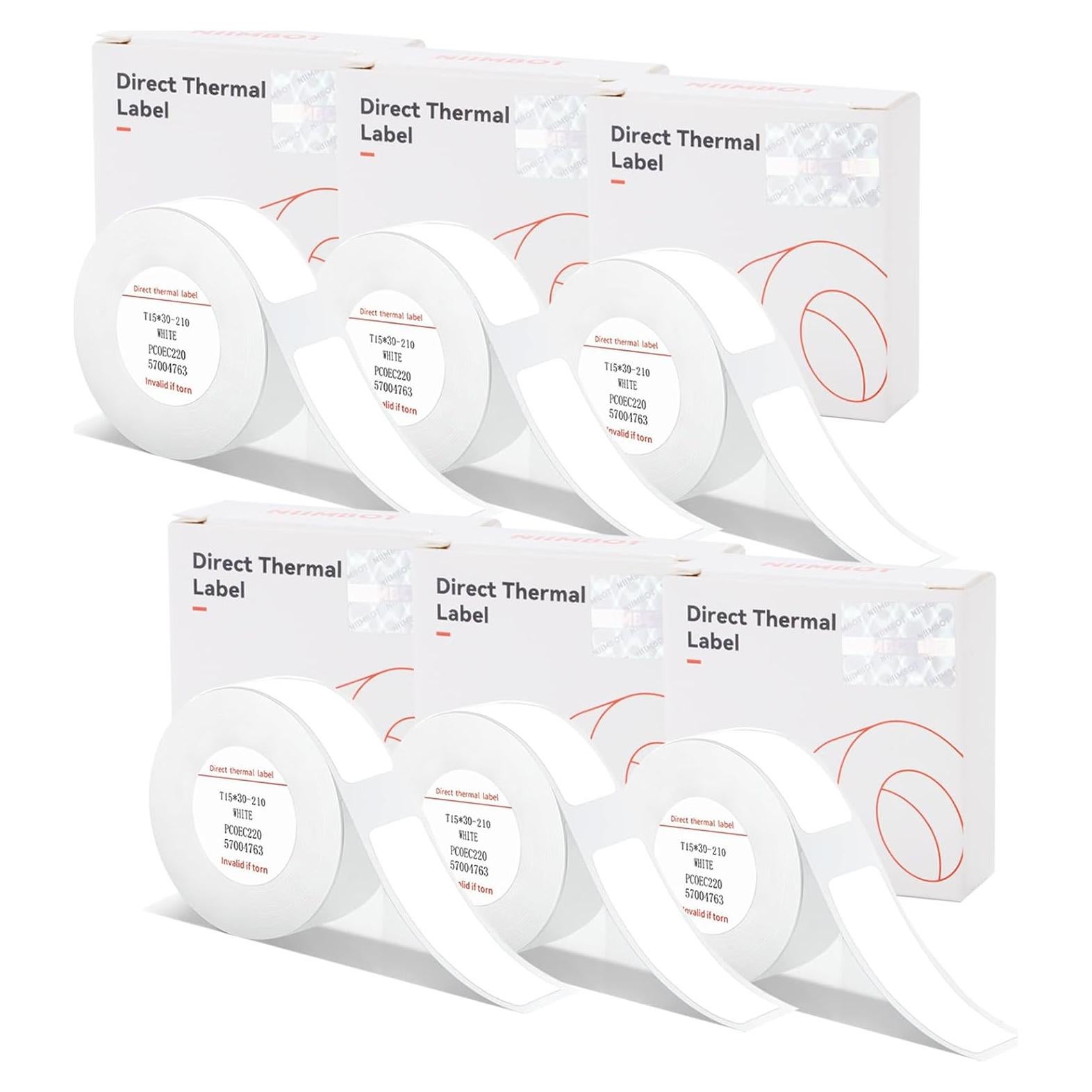 Cintas de Etiquetas INeedIt D11/D110/D101 6 Rollos 15x30mm