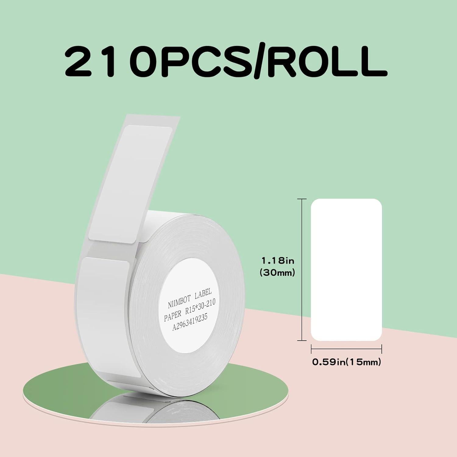 Cintas de Etiquetas INeedIt D11/D110/D101 6 Rollos 15x30mm