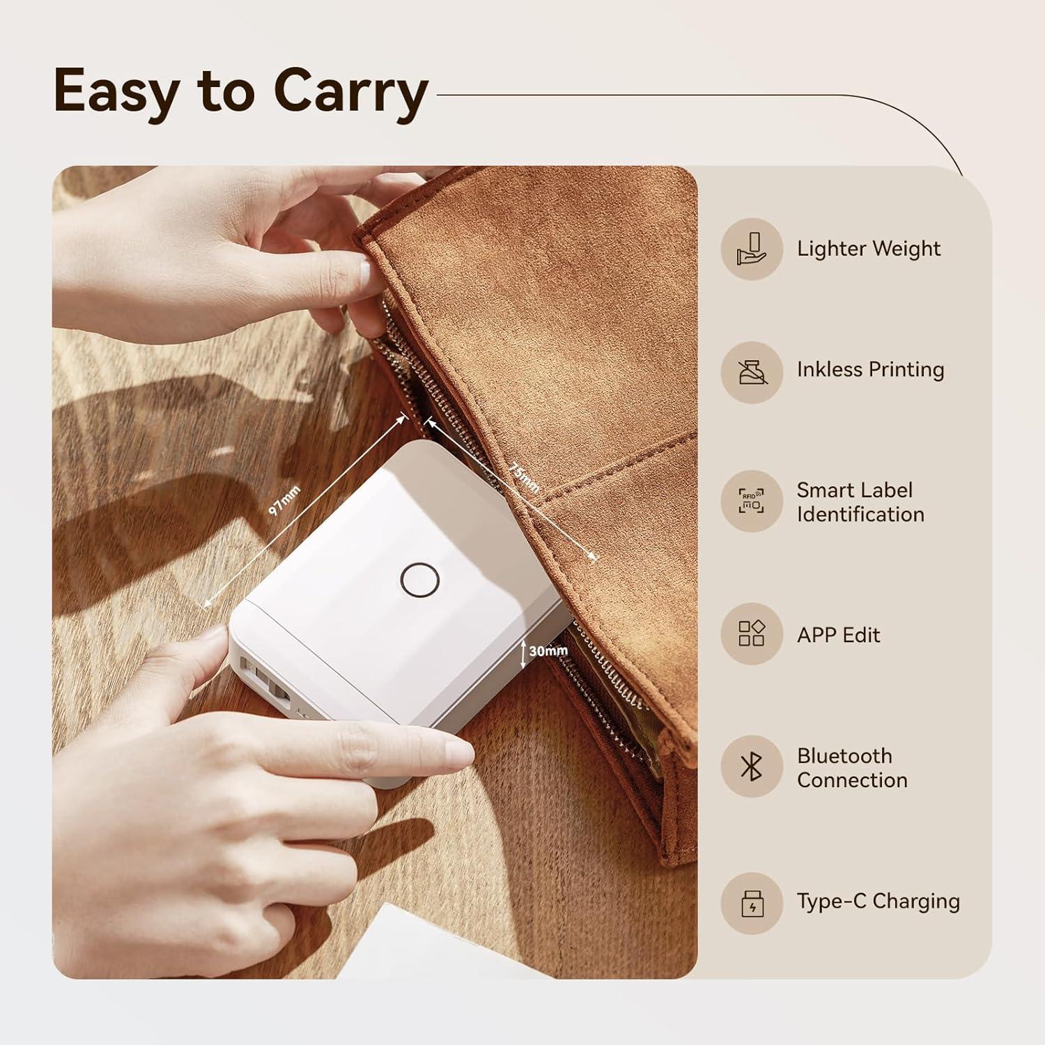 Máquina de Etiquetas NIIMBOT D110 Mini Impresora Térmica Bluetooth