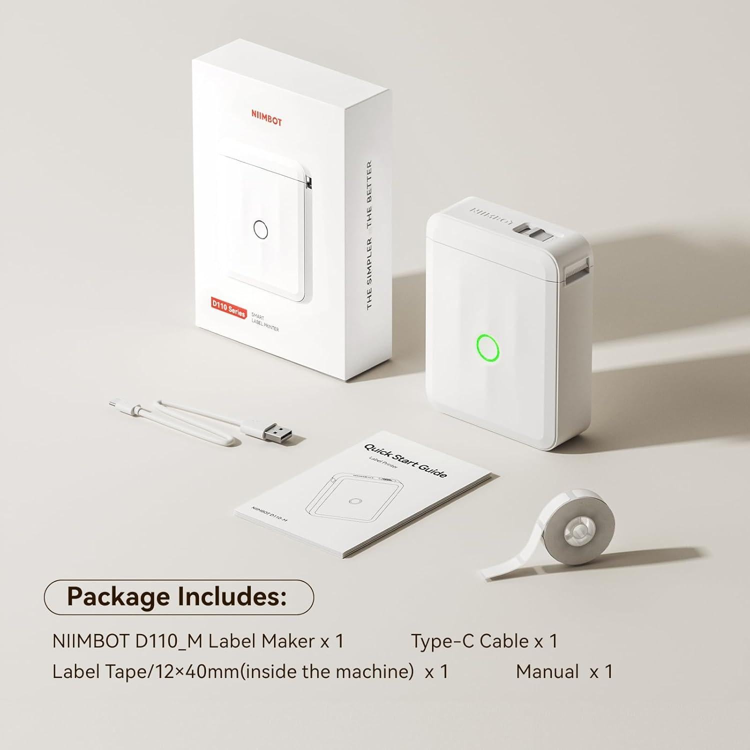 Máquina de Etiquetas NIIMBOT D110 Mini Impresora Térmica Bluetooth