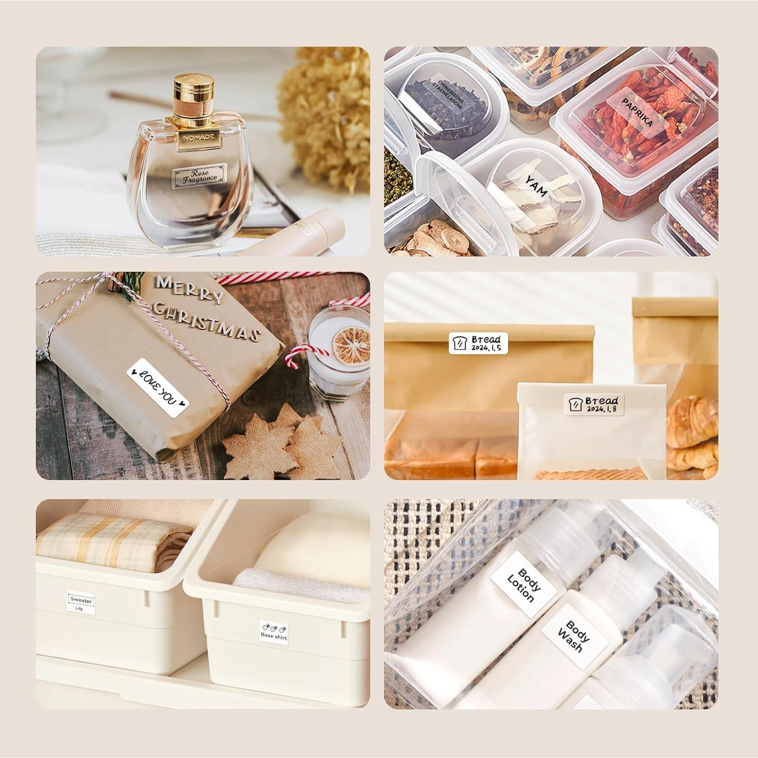 Etiquetas Térmicas NIIMBOT 0.55" x 2.36" 3 Rollos Blancas