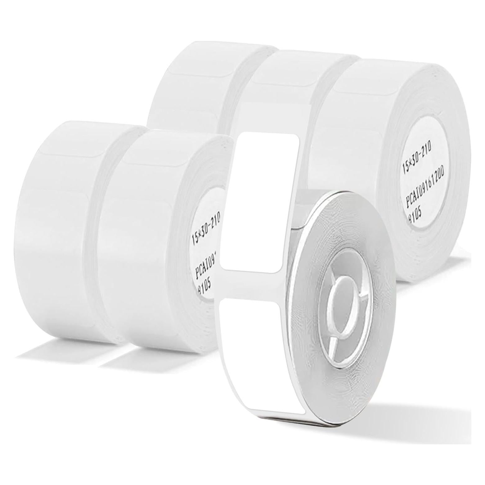 Cinta Etiquetadora NIIMBOT 15x30mm 6 Rollos Papel Blanco