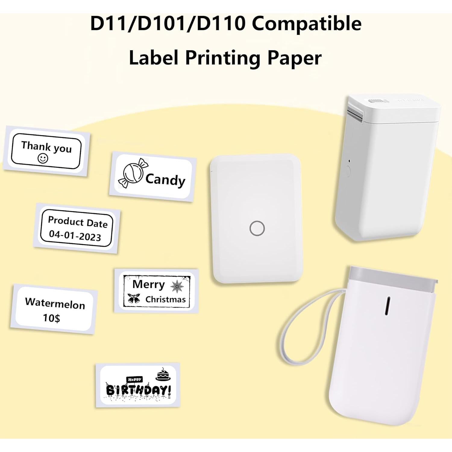 Cinta Etiquetadora NIIMBOT 15x30mm 6 Rollos Papel Blanco