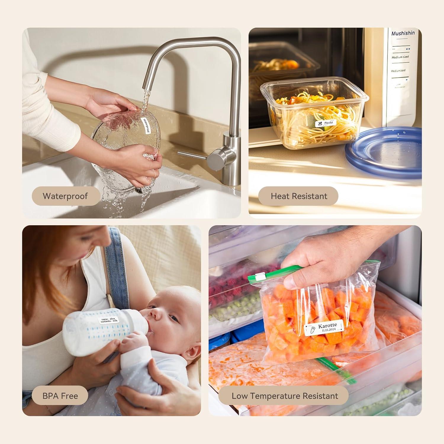 Cinta de Etiquetas NIIMBOT D11 Papel Adhesivo Blanco