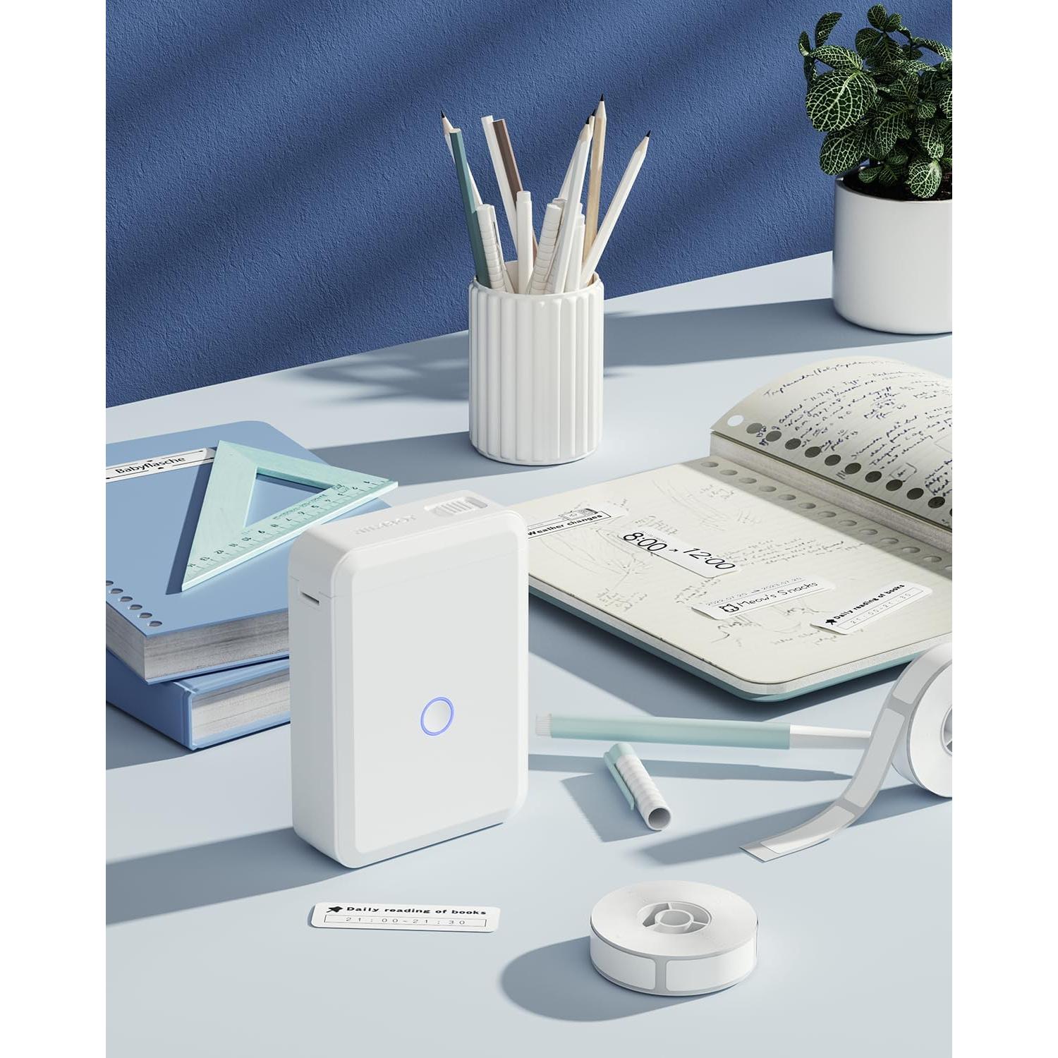 Cinta de Etiquetas NIIMBOT D11 D110 14x60mm Blanca 110/Rollo