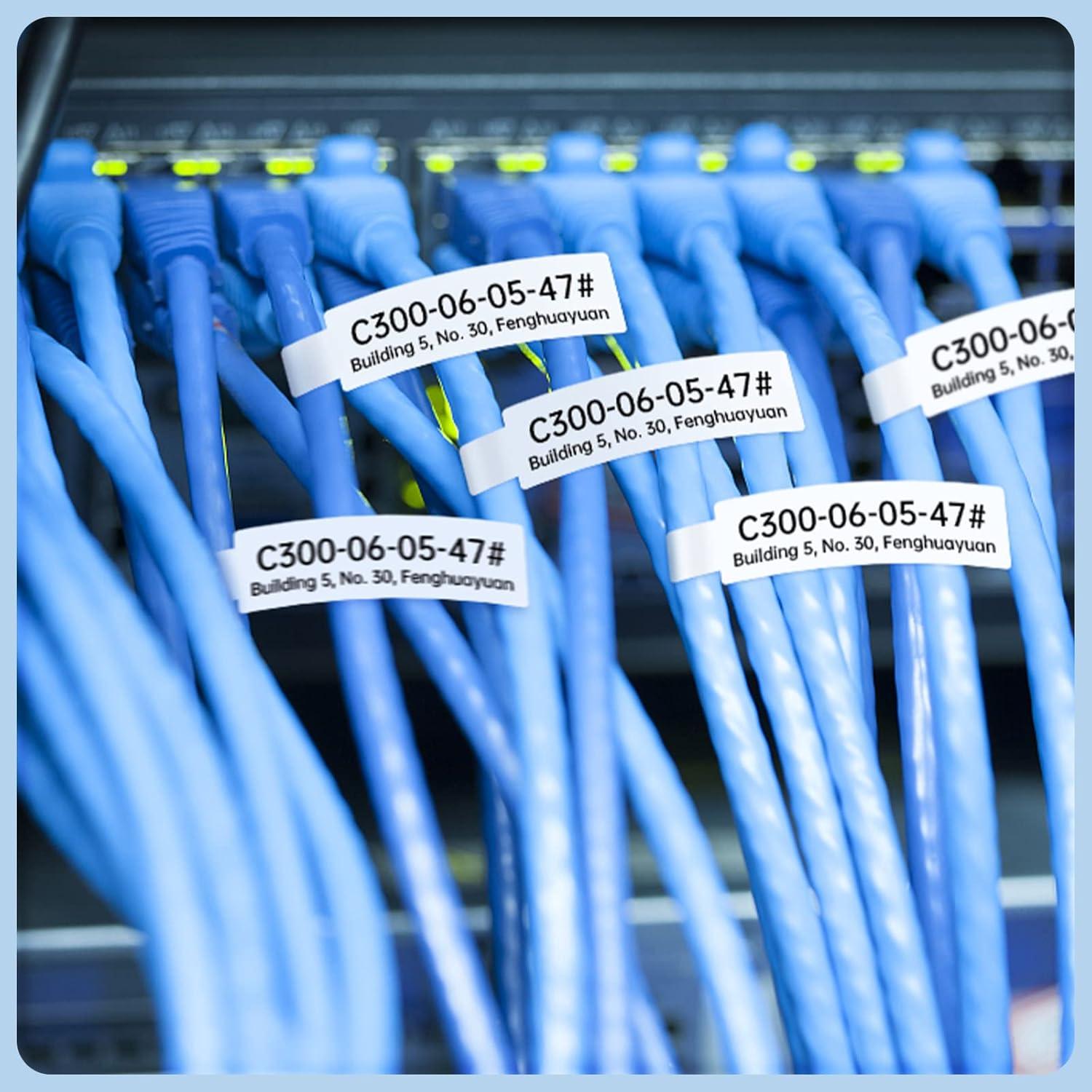 Cinta de Etiquetas para Cable INeedIt 3 Rollos 12.5x74mm