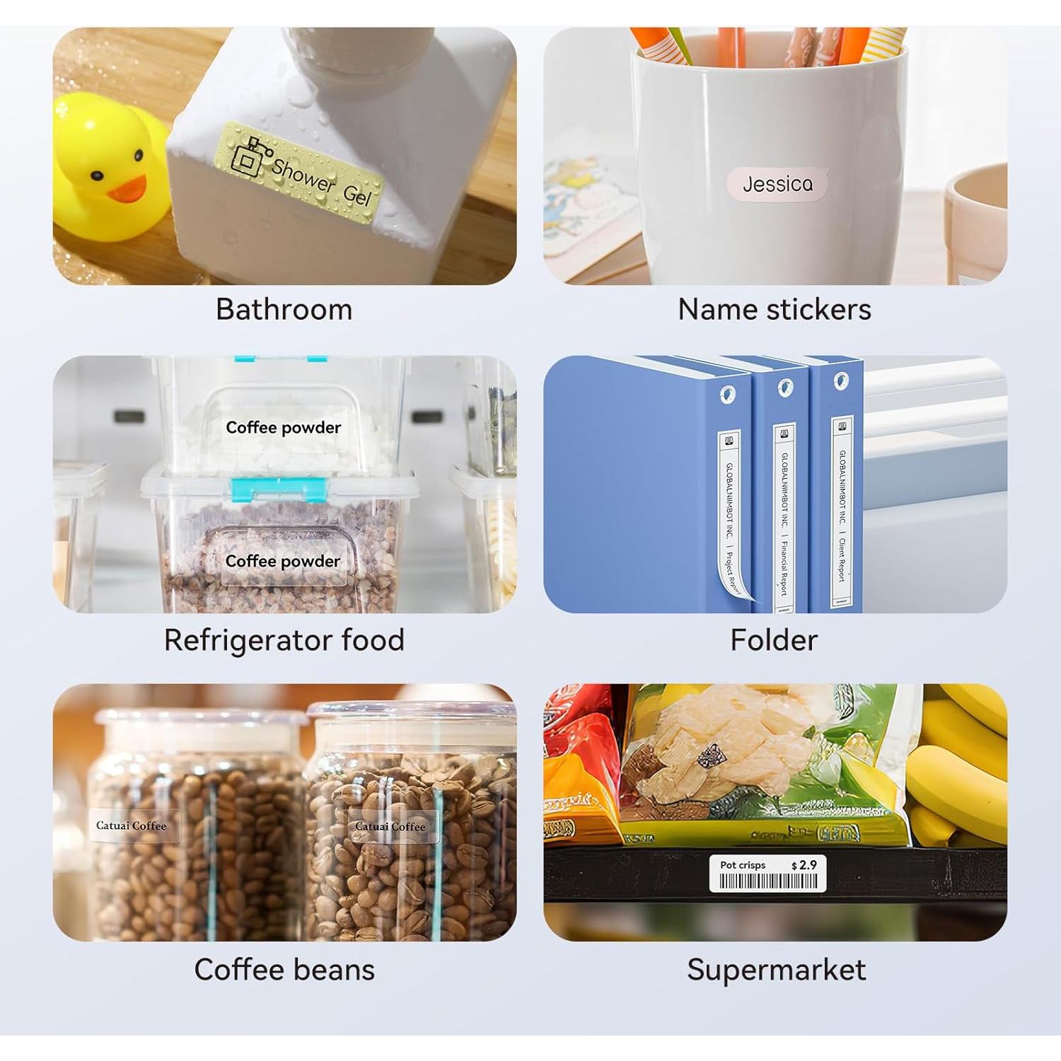 Máquina de Etiquetas NIIMBOT D110 Bluetooth 12.5mm - 3 Rollos