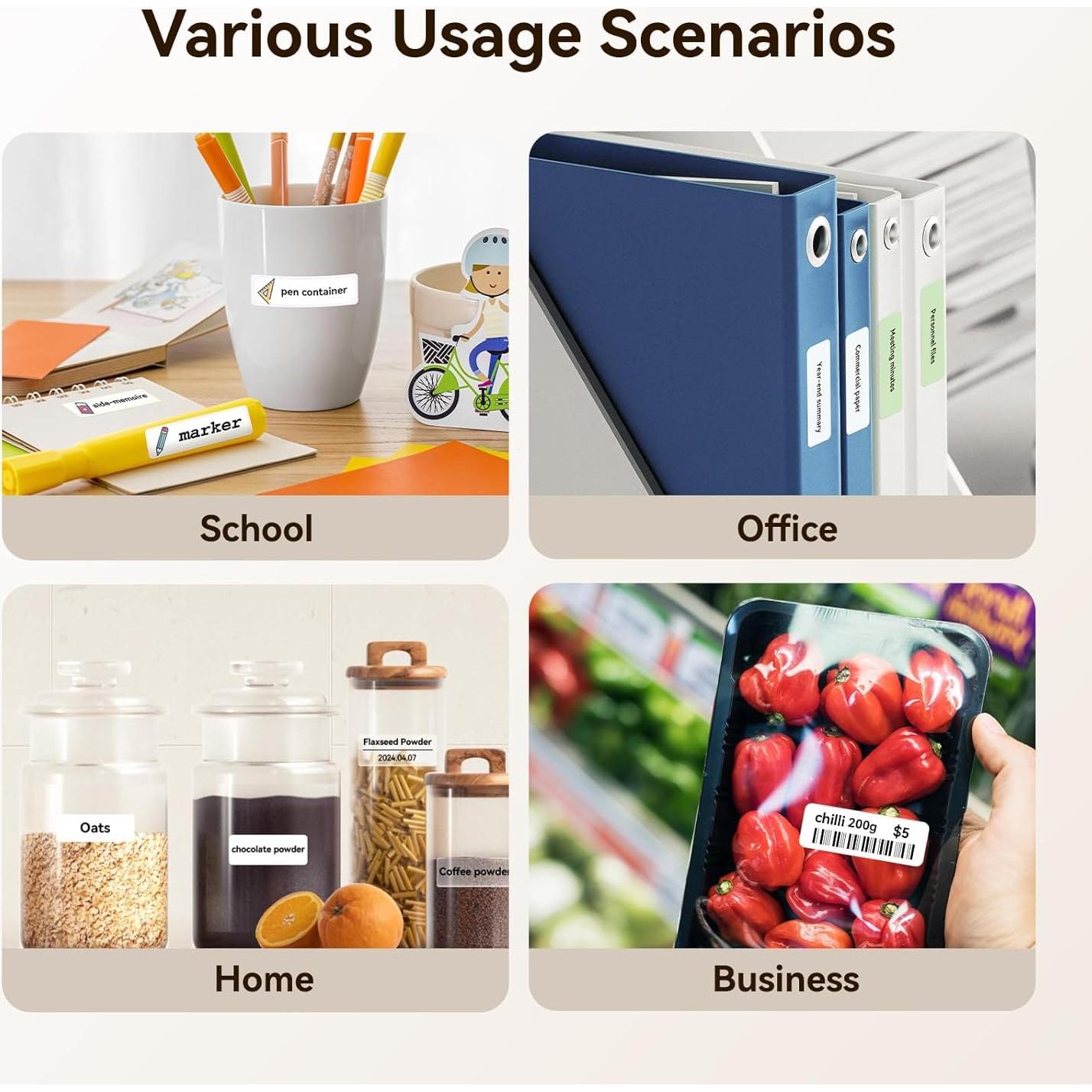 Máquina de Etiquetas NIIMBOT D110 Mini Bluetooth 12mm 3 Rollos