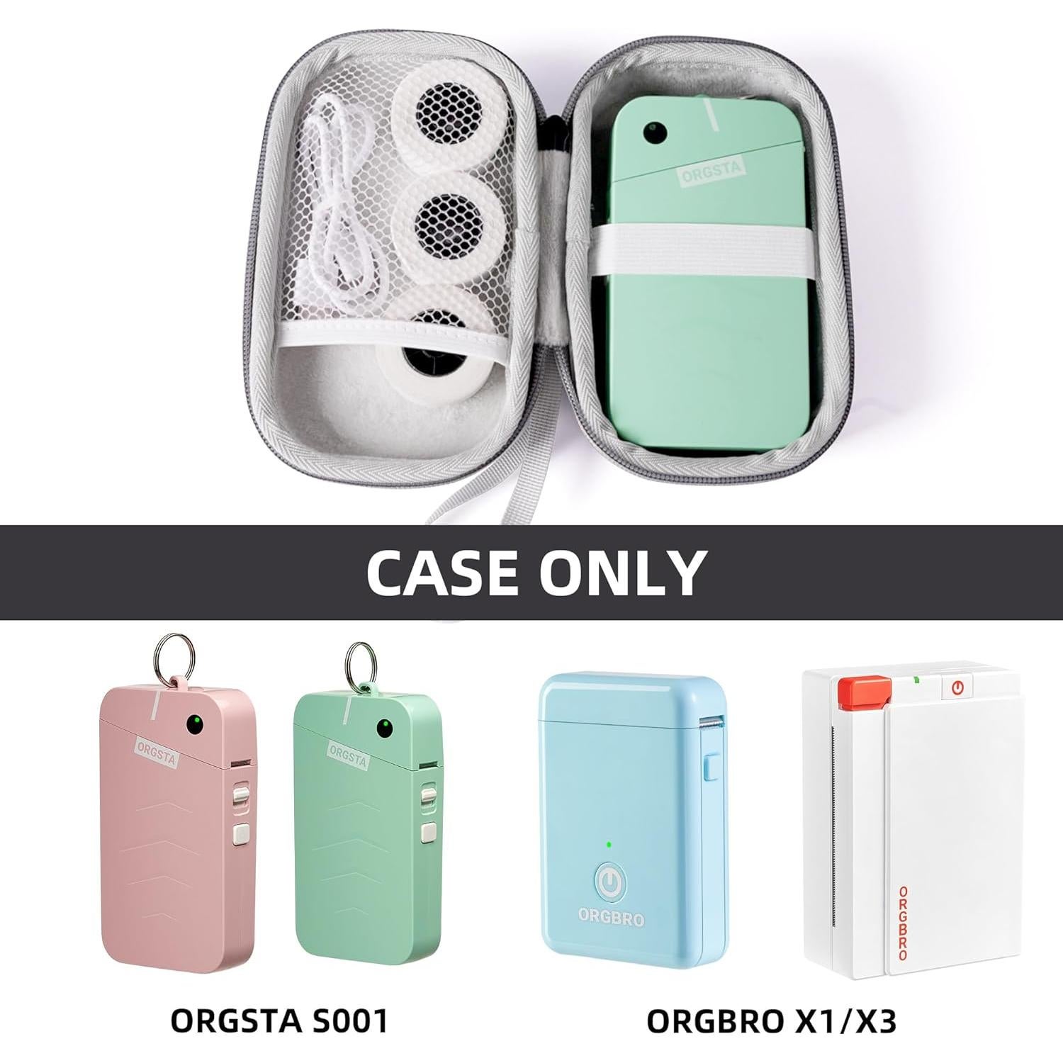 Funda de Transporte ORGSTA S001 para Impresora de Etiquetas Gris