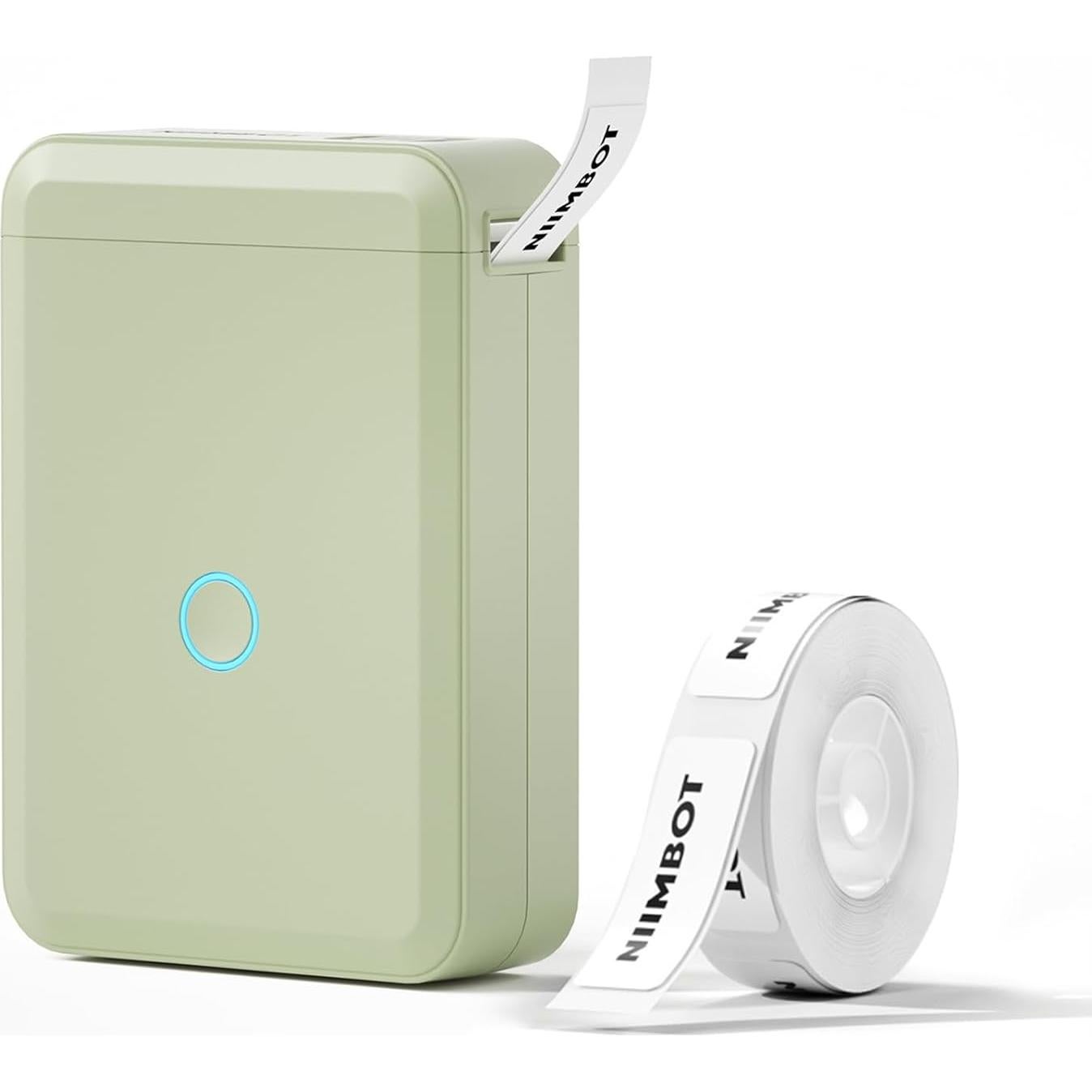 Impresora de Etiquetas NIIMBOT D110 Verde + 4 Rollos Cinta