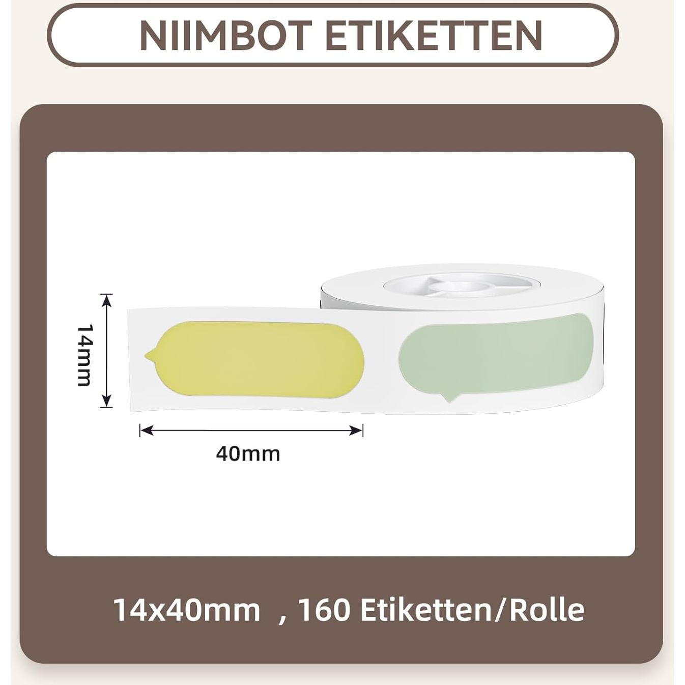 Impresora de Etiquetas NIIMBOT D110 + 4 Rollos de Cinta