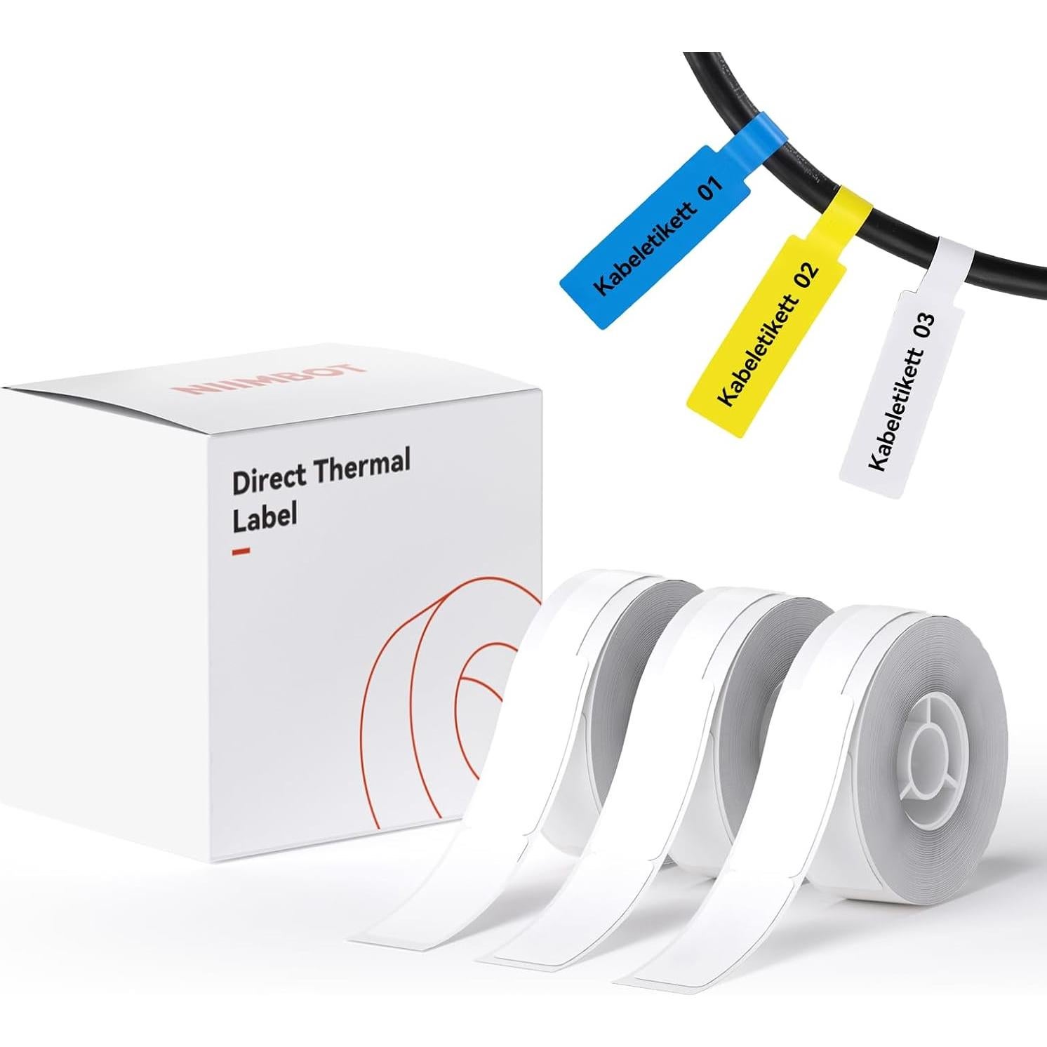 NIIMBOT D110 Label Maker and 4 Rolls Tape Bundle