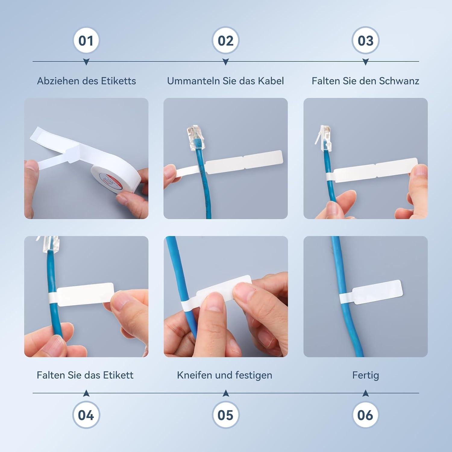 NIIMBOT D110 Label Maker and 4 Rolls Tape Bundle