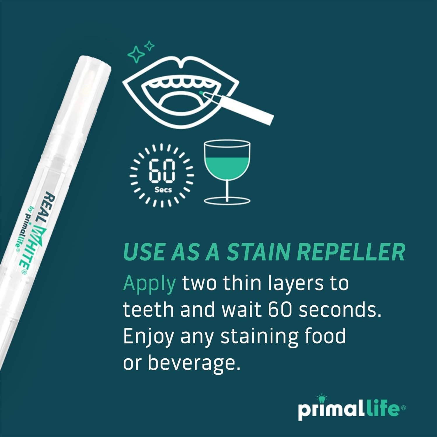 Bolígrafos Blanqueadores de Dientes Primal Life Orgánicos 3 Pzas