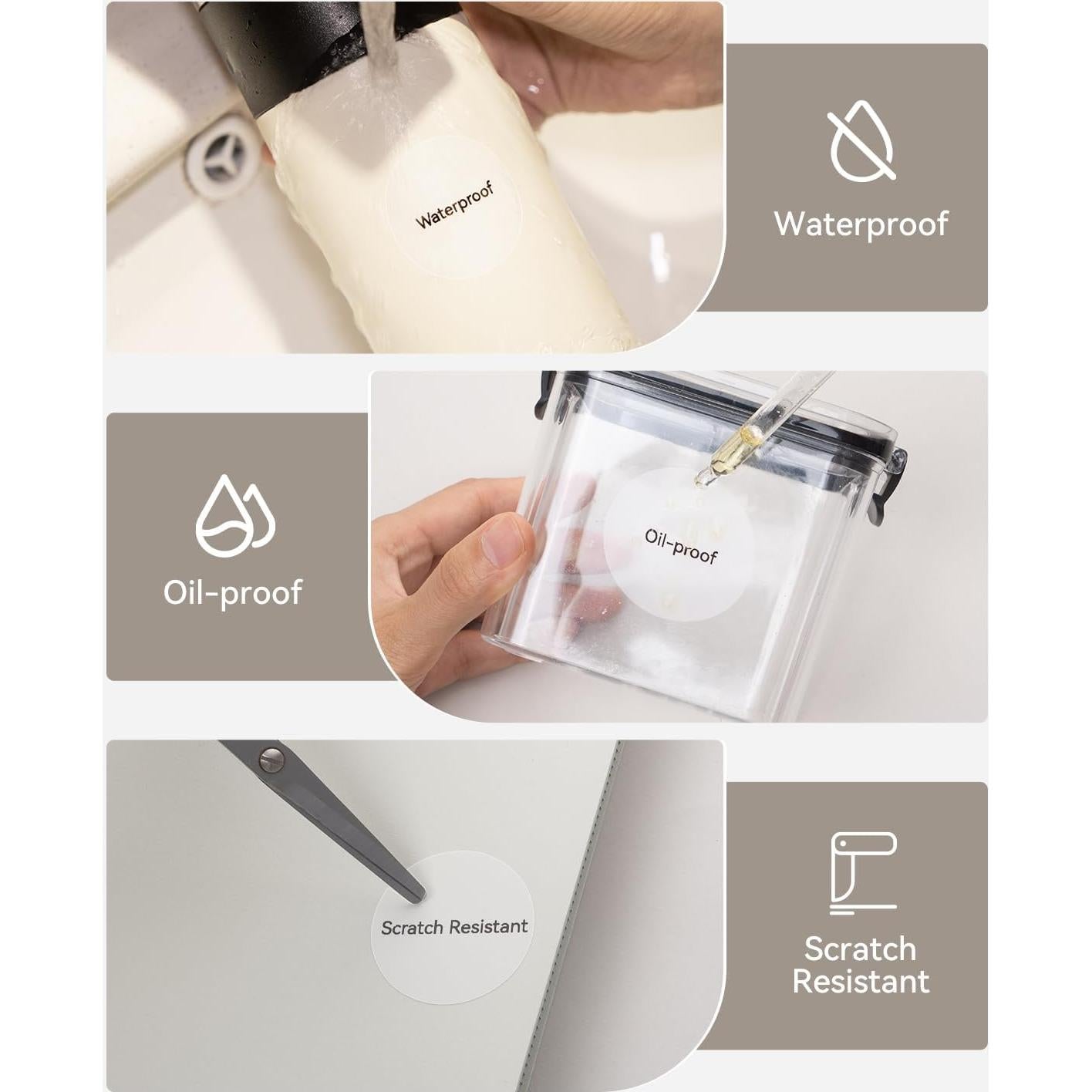 Cinta de Etiquetas NIIMBOT B1 50x50mm Transparente 230 Unidades