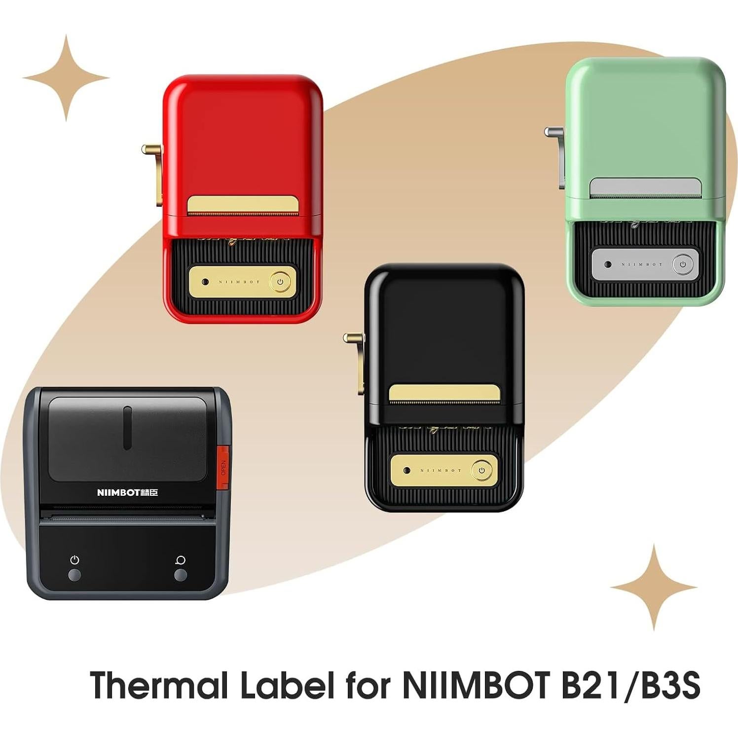 Etiquetas térmicas autoadhesivas NIIMBOT B21 40x70mm 110 unidades